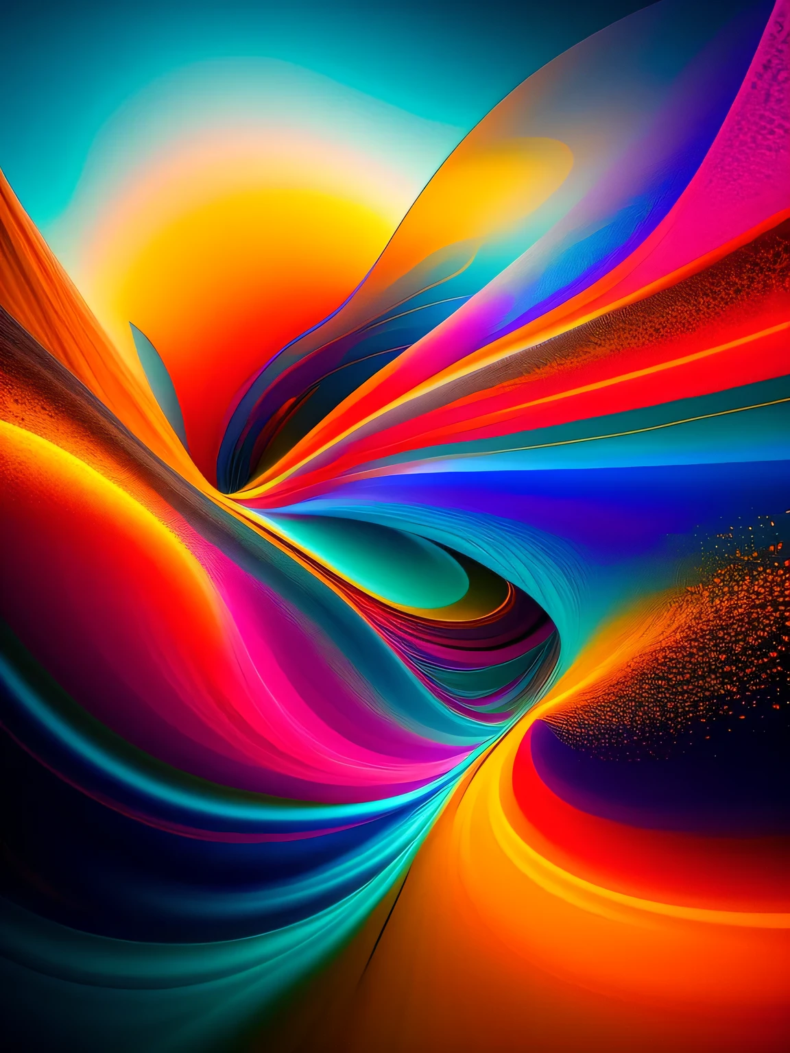 Amidst a canvas of luminescent hues, ephemeral shapes dance, mirroring an unseen energy. Chromatic tendrils weave through a tapestry of liquid dreams, forming abstract landscapes of emotion. Whispers of serenity intertwine with chaotic bursts, creating a surreal ballet of contrasting forces. In this abstract realm, time bends, and reality blurs, inviting contemplation and interpretation. Each stroke of color births an emotion, and every intersection of lines births a new dimension, leaving the viewer immersed in a vivid symphony of the intangible.