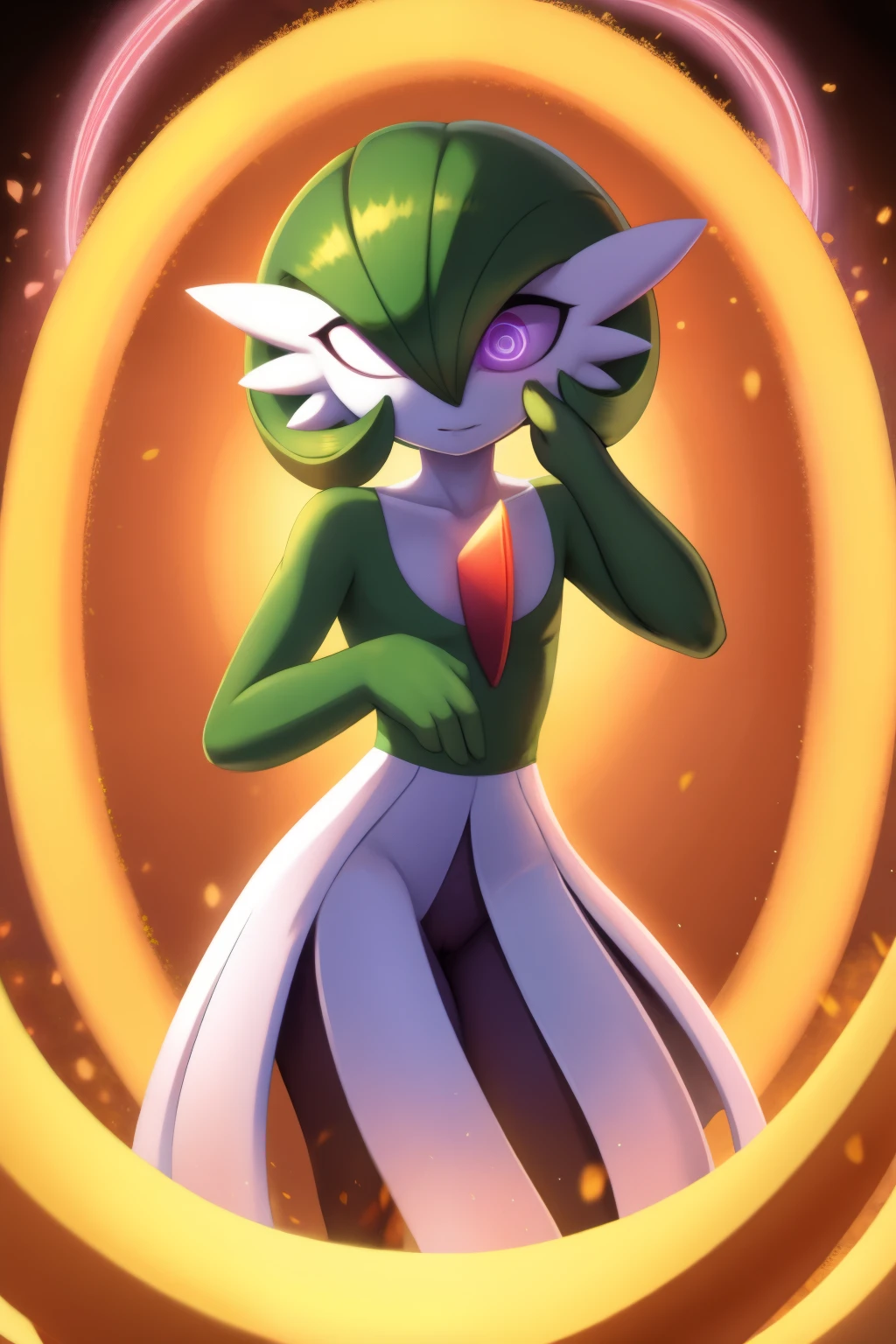 Gardevoir, empty eyes, spiral eyes, enchanted, entraced, hypnotized