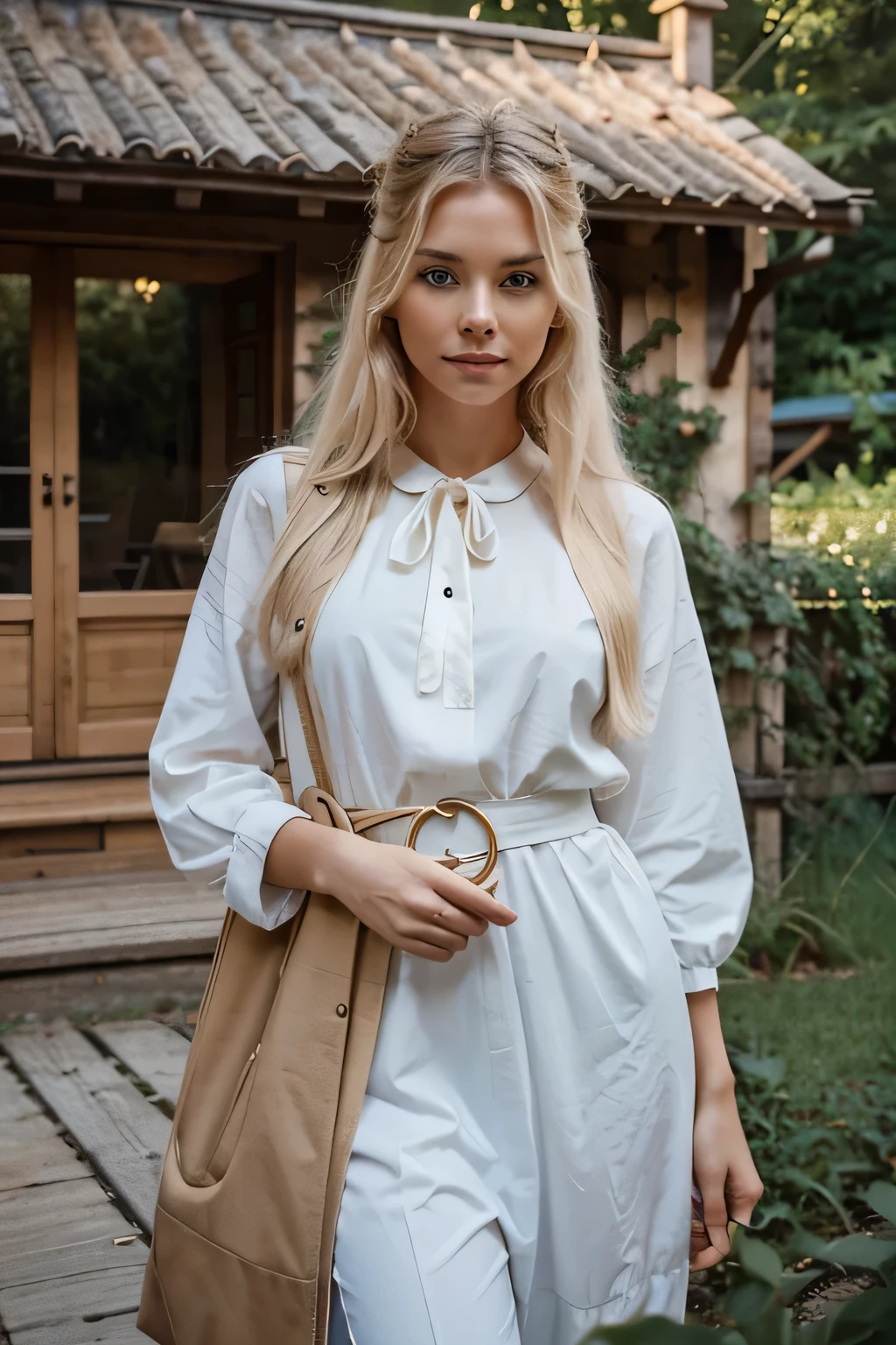 ((best quality)), ((Meisterwerk)), (Detailliert), Perfektes Gesicht, 1.1, Hochdetaillierte Gesichts- und Hautstruktur, Detaillierte Augen, symmetrische Augen, Anna Björn a 21 year old blonde swedish girl, full body pictures in a beautiful location, cute makeup, cute poses, modest clothing, aesthetic instagram pictures