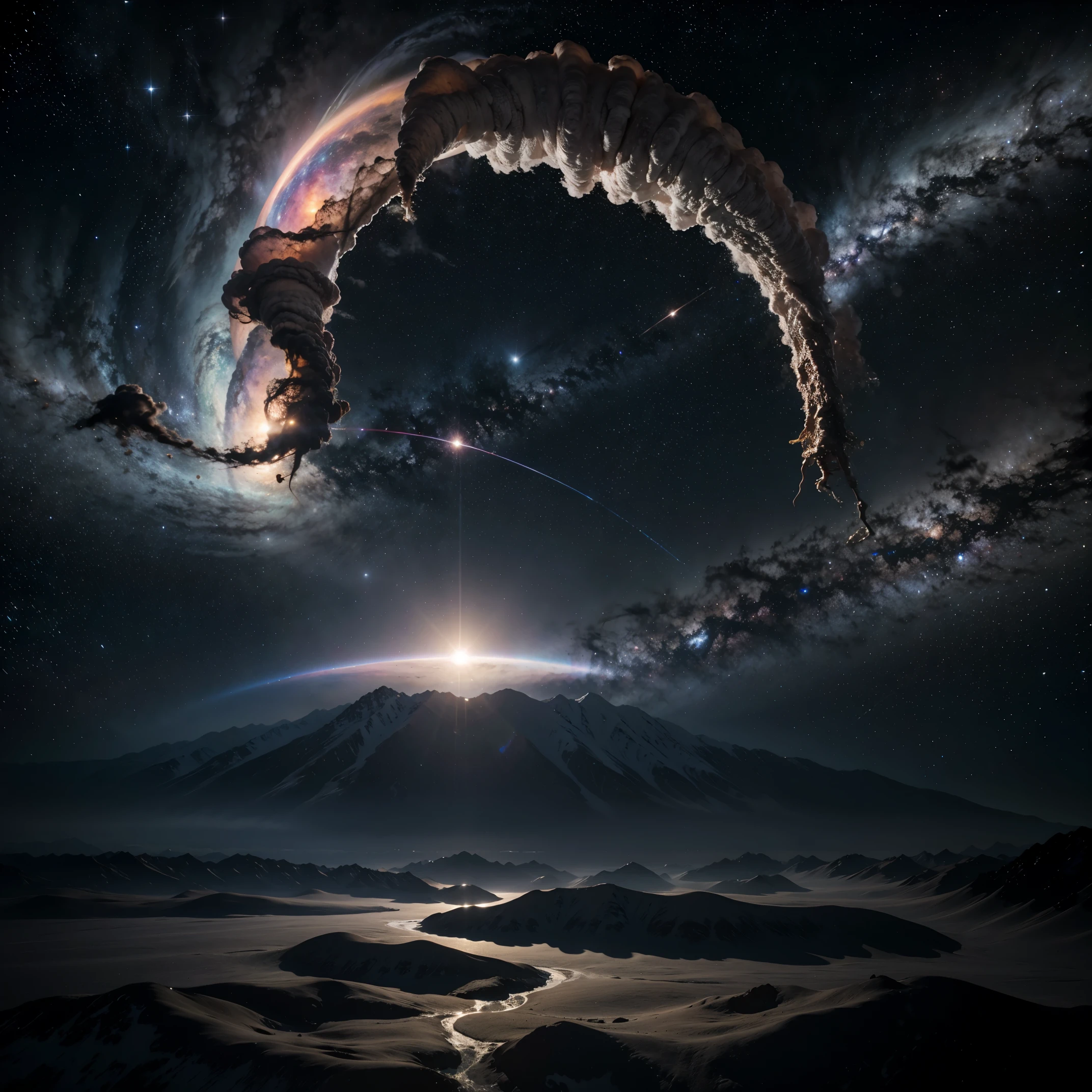 deep space, alien planets, beyond stars, nebula, astronaut, ultra quality, rwa