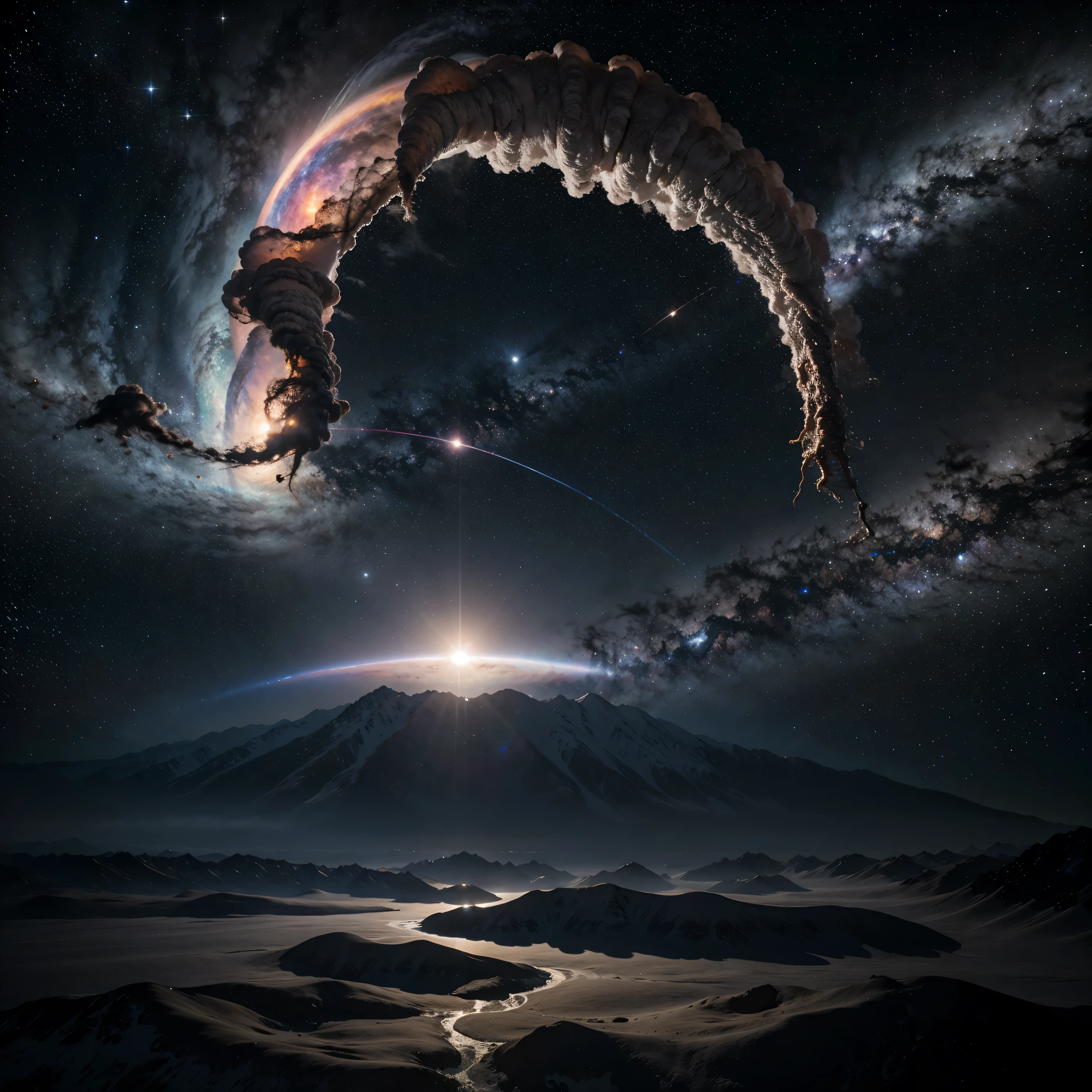 deep space, alien planets, beyond stars, nebula, astronaut, ultra quality, rwa