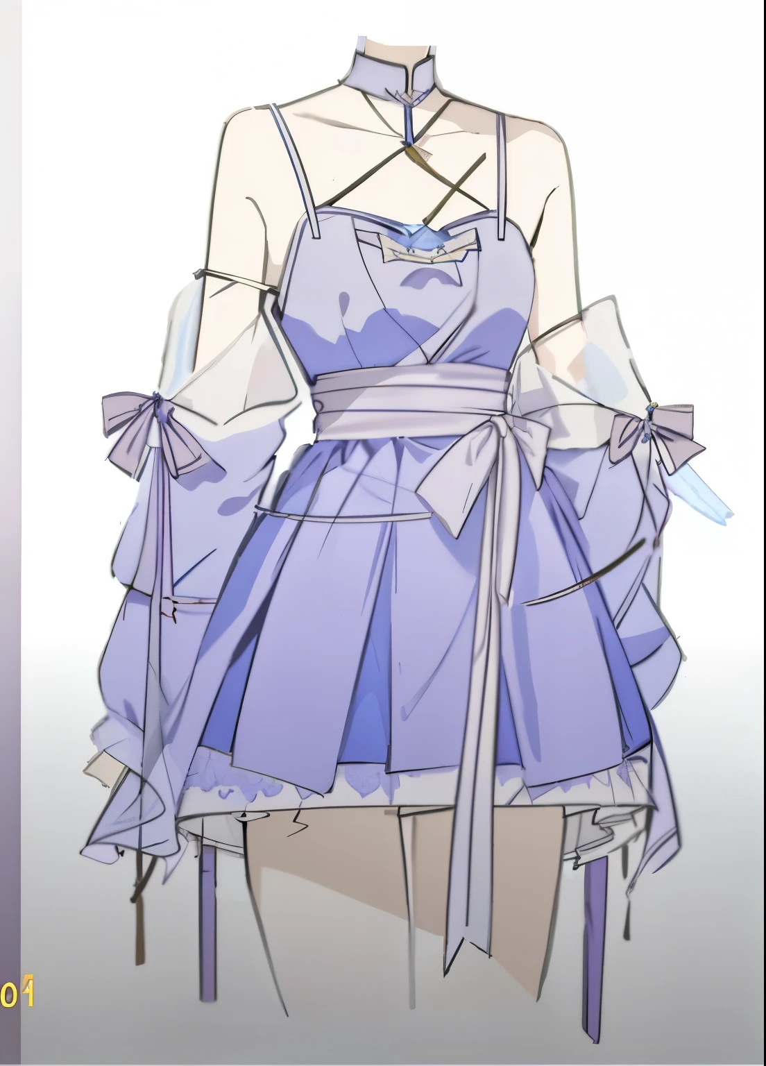 Anime style drawing of a man wearing a blue dress、woman with bow, Cute anime waifu wearing beautiful clothes, clear Fashion Design, Astral Witch Clothes, fantasy costumes, Fashion Design, Moon themed clothing, maid outfit, Anime style similar to faay night, Lolita in skirt, flowing magic robe, Outfits with blue accents, style anime, anime setting style