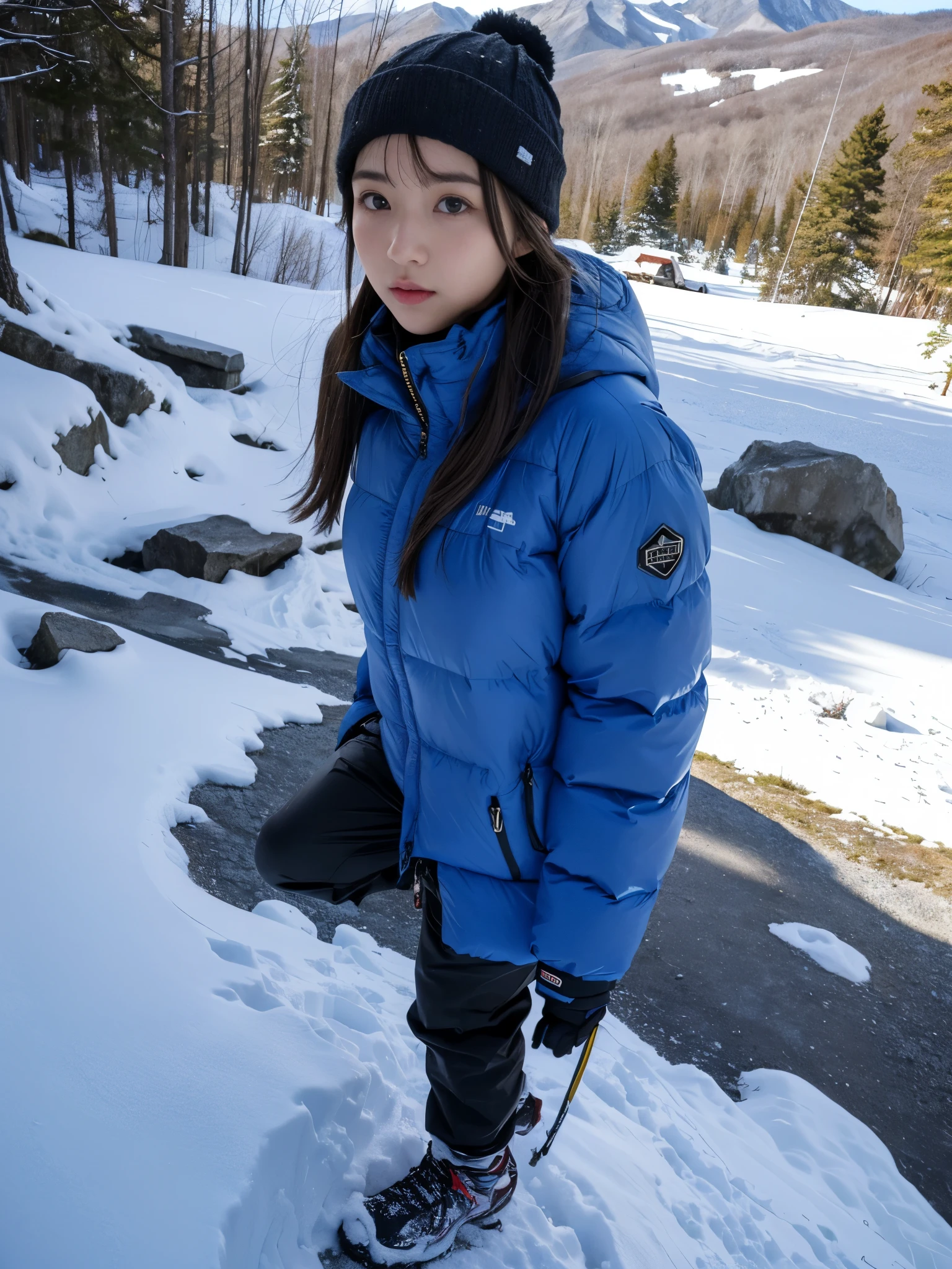mountain climbing、mountain climbingガール、One female、beautiful woman、mountain climbingファッション