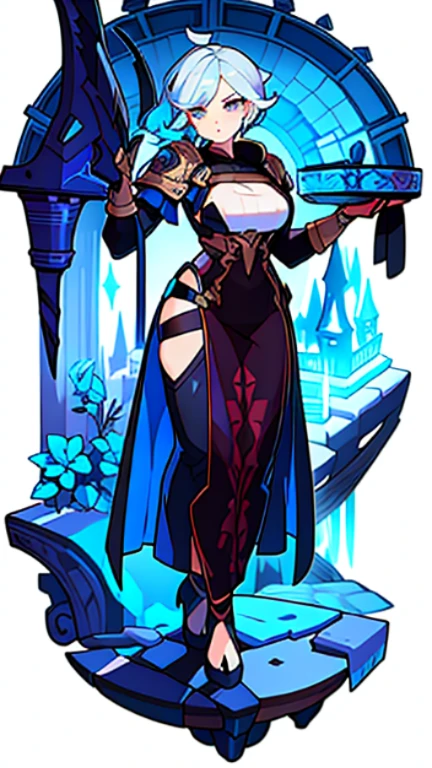 female, fantasy character design, full body