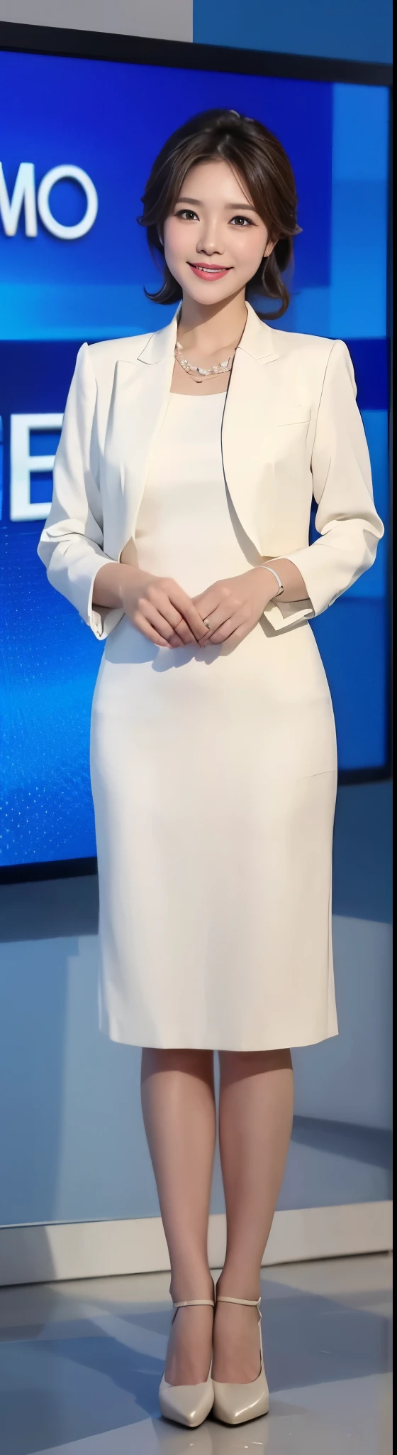 Gentle and lovely,news broadcast, news clips, Smile,high quality news clips, News report, evening news program, television news, girl, news clips,