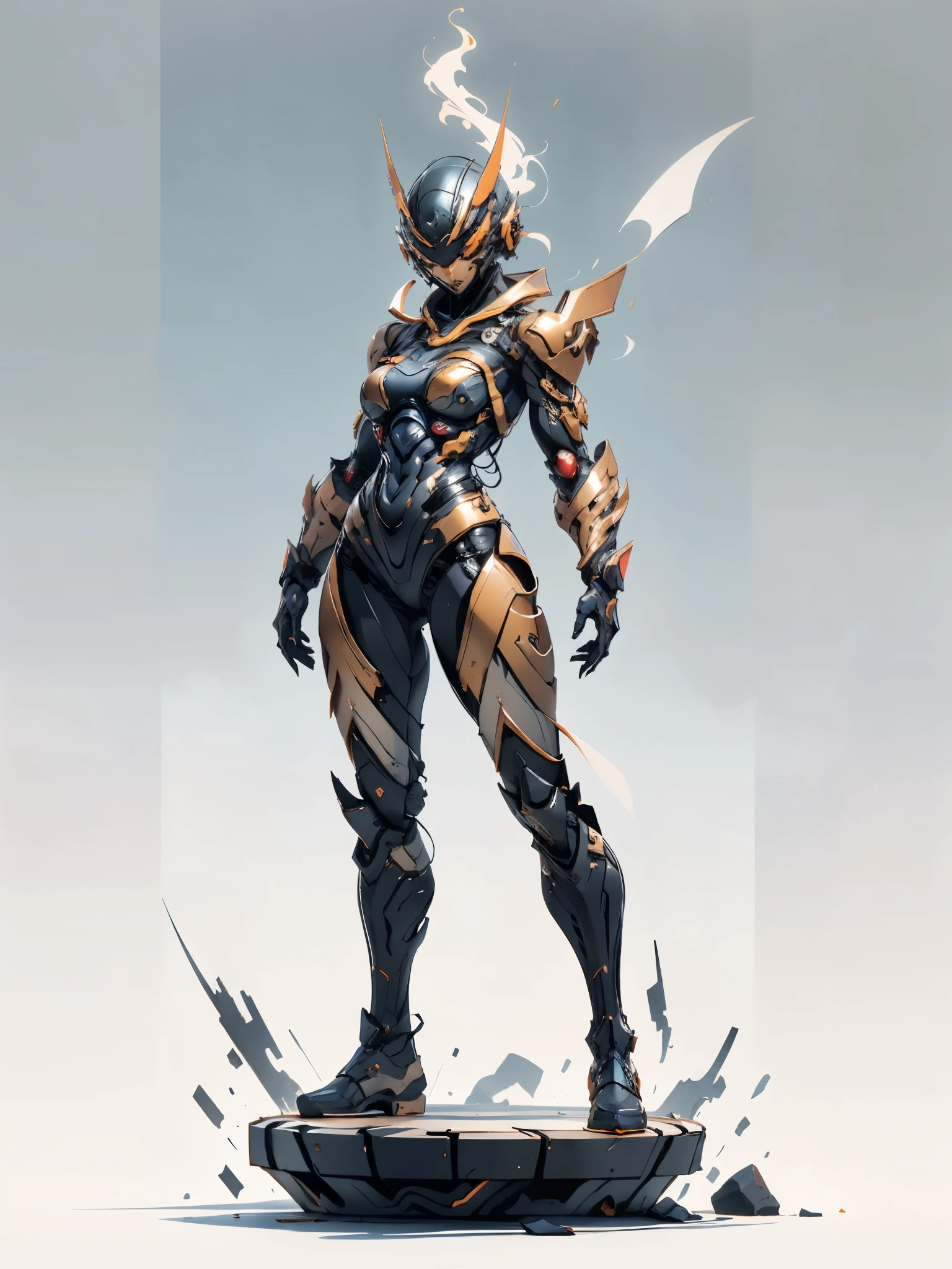 A super  a high-tech biotech battle suit, standing on a rooftop, looking over the city, Japanese tokusatsu and American comic style, biometallic texture of the suit, sleek and shiny, dynamic, fast, natural light, cinematic, high quality, high resolution, high detail, sophisticated design, dramatic, high definition, ultra-detailed, ultra-fine painting, extremely delicate, creativity, Natural light, cinematic lighting, best shadow, masterpiece-anatomy-perfect