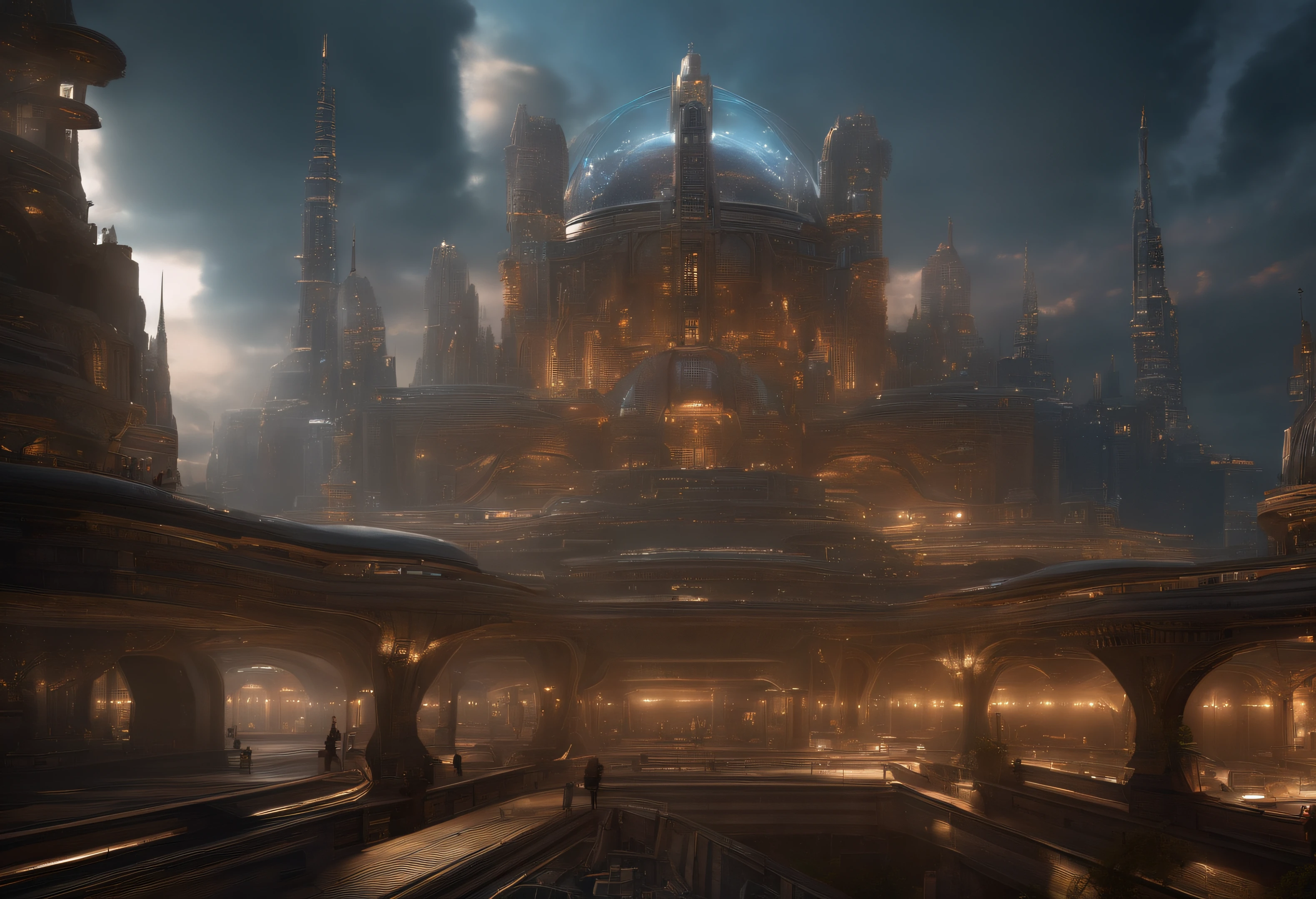 machine civilization,sophiscated structure body compound,techinical extravegant made-up,unique power system,city show up