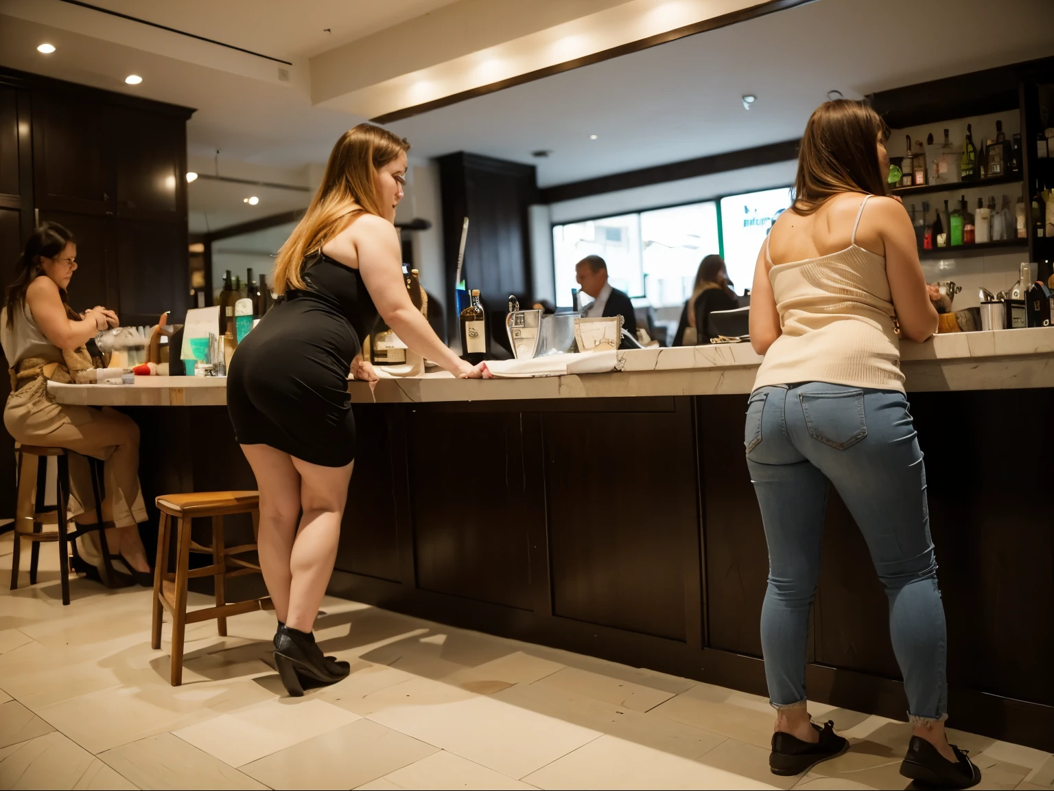 Two very drunk Russian chicks are holding back the urge to urinate