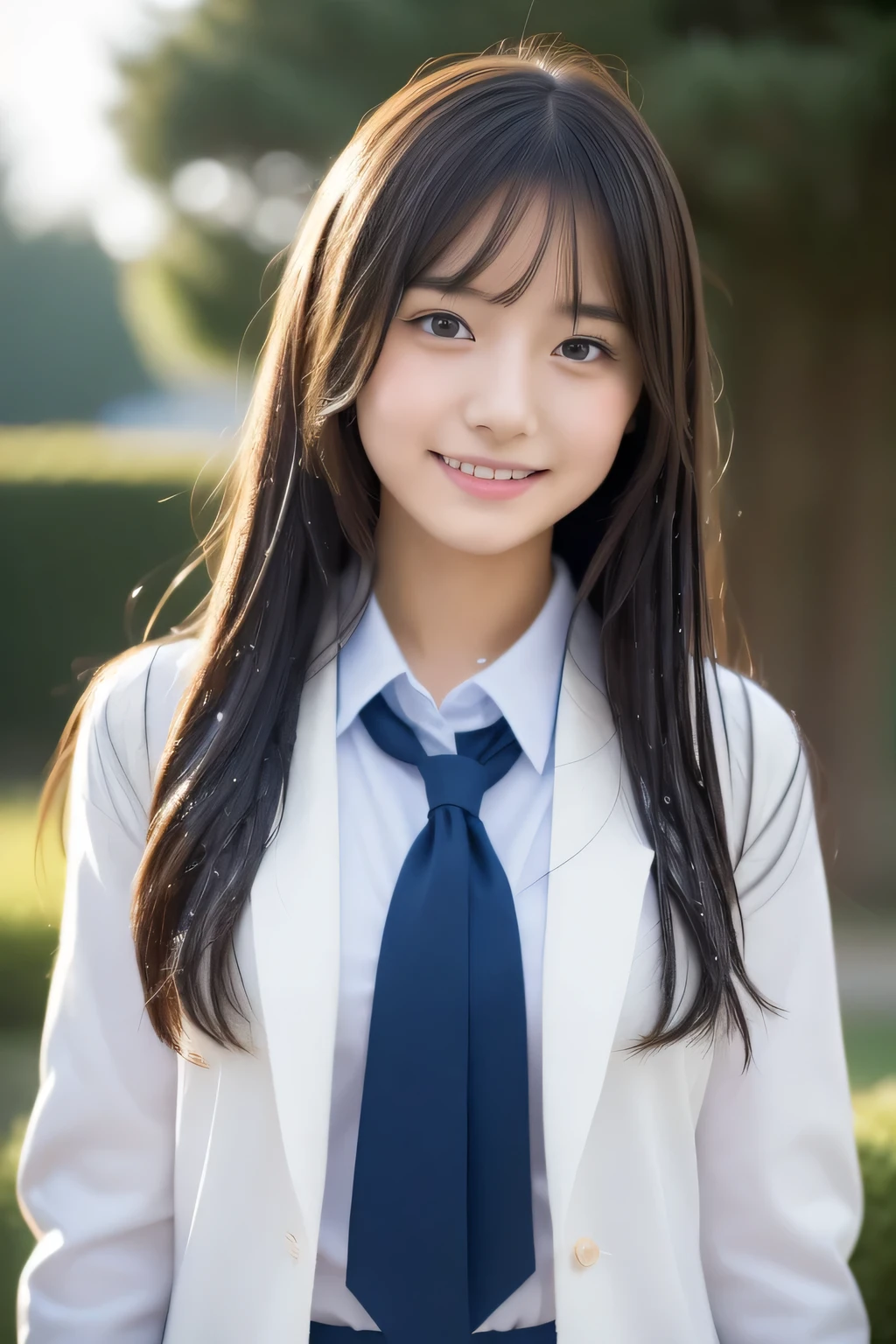 (((high details,high detail、masterpiece,attention to detail))),Arab-asian woman in uniform, Realistic young gravure idol, surreal high school girl, japanese school uniform, japanese girl uniform, surreal high school girl,Young and cute gravure idol, japanese school uniformを着て, young gravure idol, young gravure idol, A high school girl who looks beautiful and innocent when she smiles,the whole body is wet,dripping,face is flushed,beautiful girl with beautiful legs,beautiful woman natural light、the whole body is wet,thin clothes,semi-long,perm,brown shiny hair,hair is wet,dripping水,dripping,,Make a troubled face,