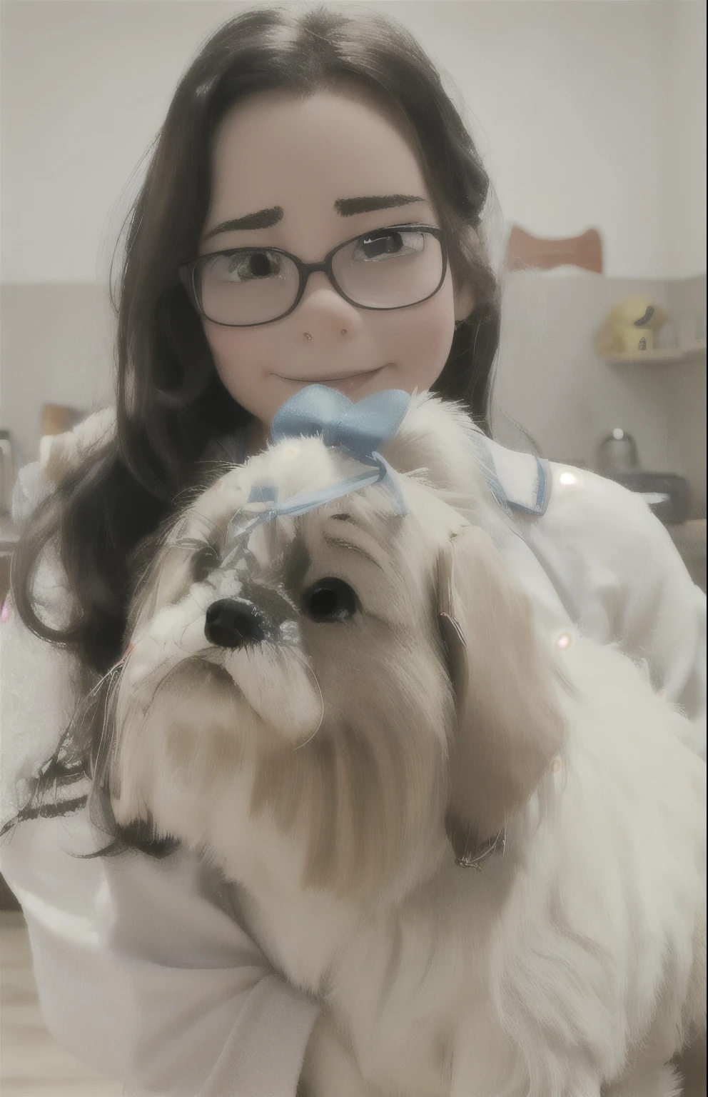 A Girl and a Dog Disney Pixar
