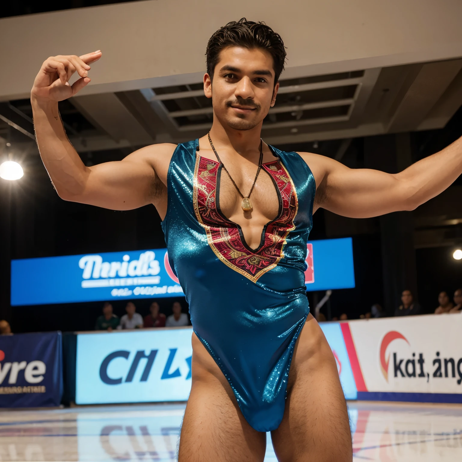 Mexican inspired men's figure skating costume