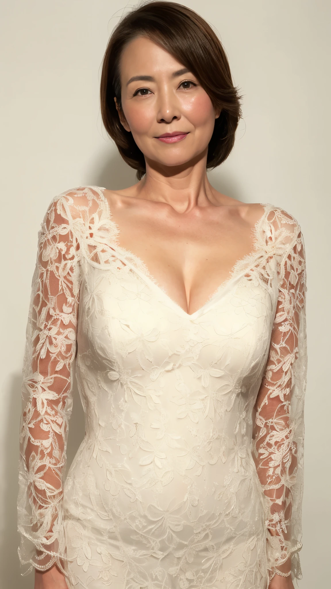 Remove Background, gravure, facing the front, ((restrained)), flashy makeup, from the chest up, masterpiece, highest quality, super detailed, realistic, super dense skin, perfect anatomy, (1 Japan), (alone), 95 years old, big breasts, Mature Woman Politician, Glamour, Sexy, pure white skin, looking at the viewer,