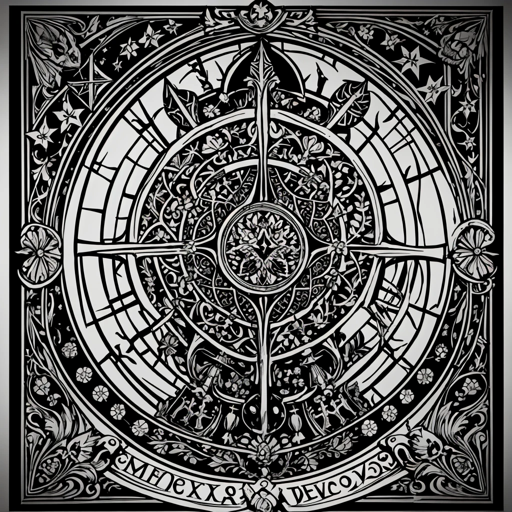 Umbrae Mortis (Latim): "Sombras da Morte." Evokes the sinister presence that precedes MACABRE events. Gray monochromatic color scale, backdrop clerical symbols, profane symbols, simbolismo morte, simbolismo religioso, demonic symbolism, monochrome. Melancholy image, prelude, premonition. Pano de fundo em pattern, carta mestra, gothic pattern. THE IMAGE HAS HUNDREDS OF MICRO SYMBOLS IN THE BACKGROUND, SUBLIMINAL SYMBOLS THROUGHOUT THE IMAGE, large number of symbols scattered, DEVIL, DEATH, gargulas por toda parte, aterrorizante pano de fundo, respingos de tinta, multiple symbol pattern