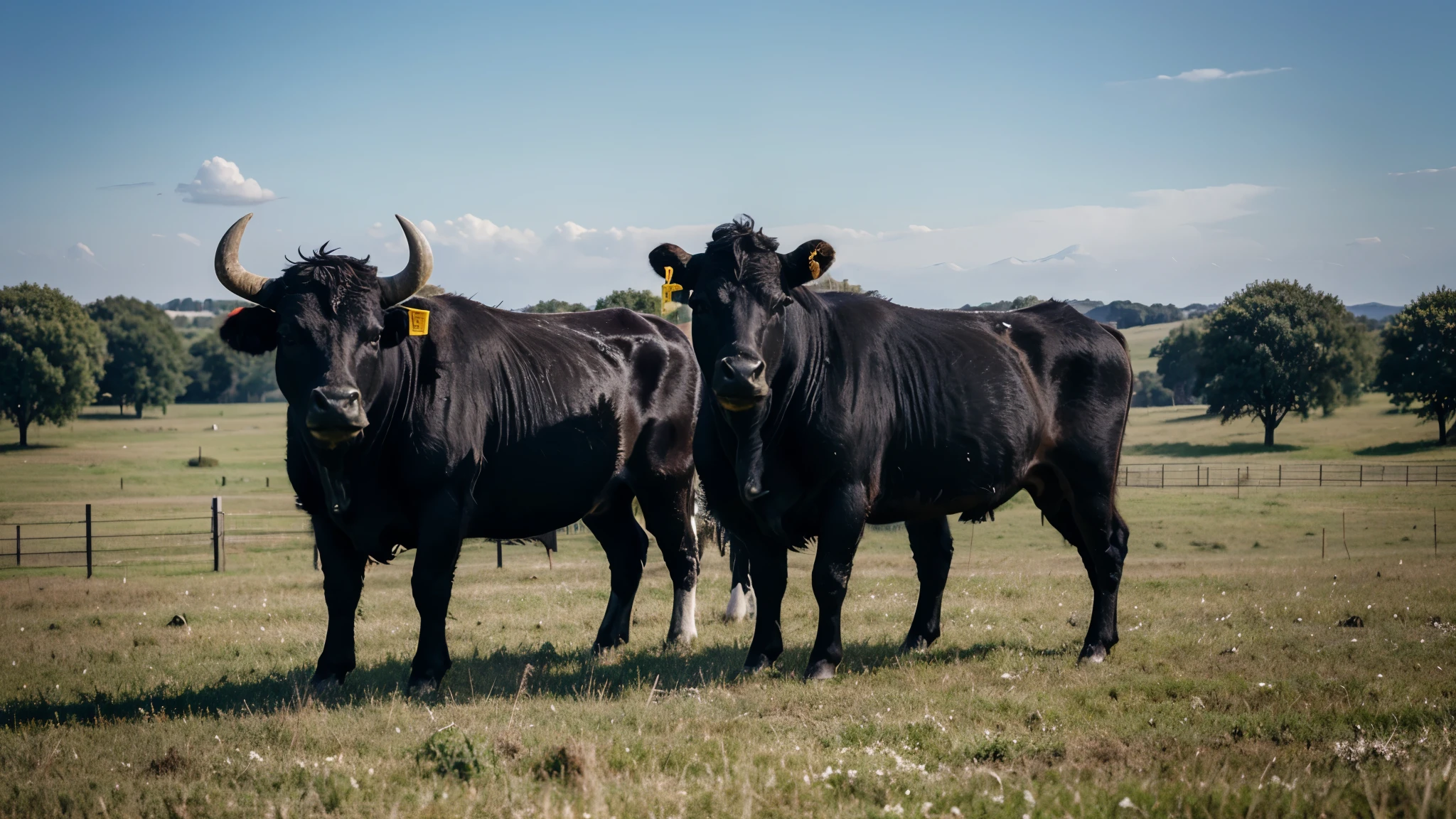 a photo of the angus breed face. lot of details