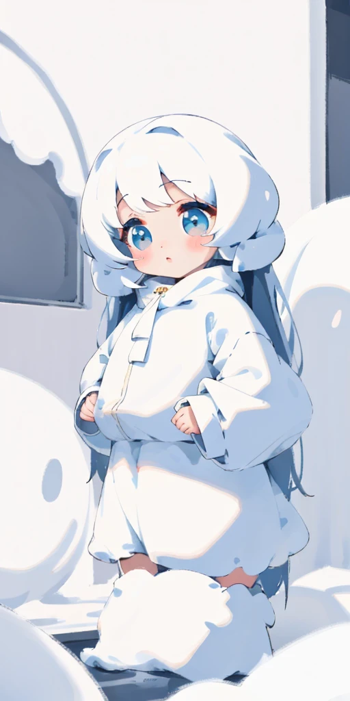 The girl who looks like marshmallow