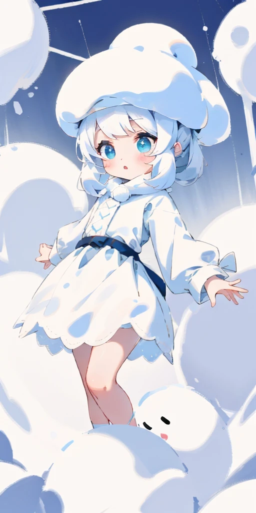 The girl who looks like marshmallow