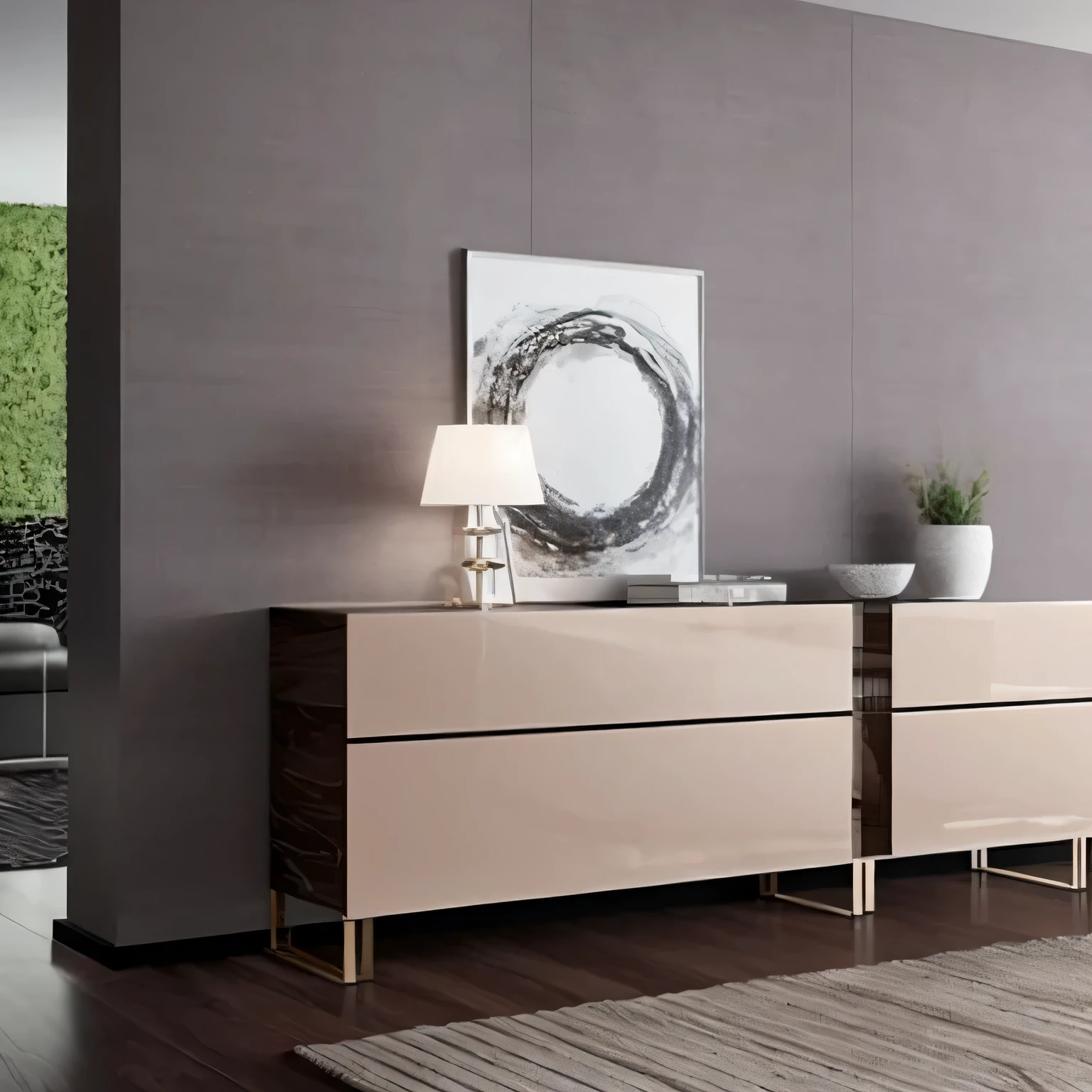 There a photo of the living room,There a sofa and a table, modern gallery furniture, designer furniture, Furniture design, cupboard家具, furniture and decoration, furniture, elegant furniture, dramatic artswork, style furniture, inspiration, luxury furniture, cupboard, High quality rendering, dramatic arts, detailed image, modern details, grand design, painted, minimally modern