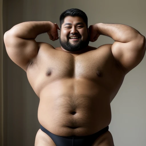 Asian々,briefs,feet,thick body hair,male muscular body,clumsy medium shot,front light,muscular upper body,fat belly,strong and sturdy body,showing the belly button,Half-man half-Asian black bear,press chest together, Gonzo,1 boy, , chest , Paizuri, between chest, in chest, chest絞り, open your mouth and laugh,