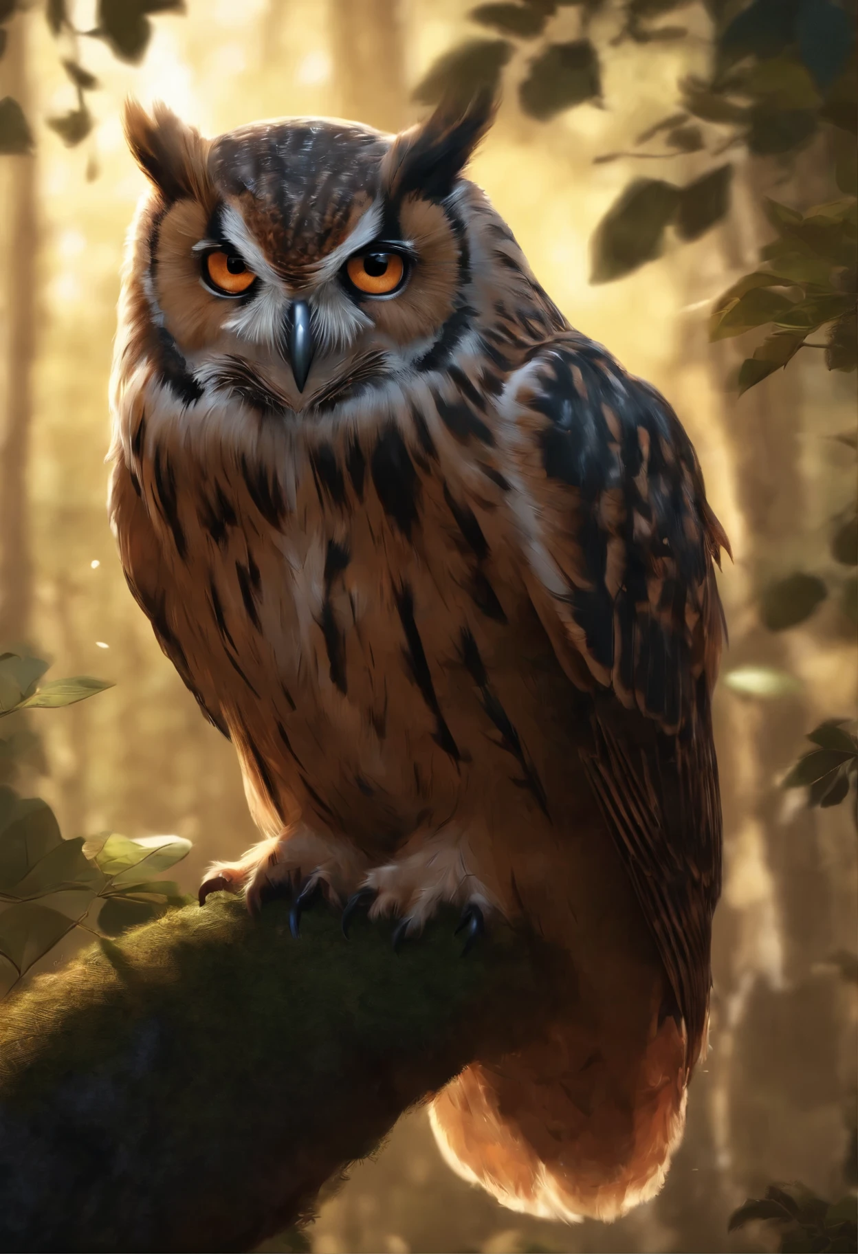 realism, realism, Makoto Shinkai, anime style,кровавая an owl, an owl обратень, angry, an owl, an owl вся в крови, окровавленный an owl в мясе сидит на глобусе в лесу, charming digital painting, Rendering of an owl, Anthropomorphic match, bloody feathers, Rendering of the Marmoset ToolBaged, Zbrush color renderer, Rendering of the Marmoset ToolBag, Octane turns into a lonely bloody mass, cute 3D rendering, bloody feathers all in the meat, cute detailed digital art, freaky owl demon with bloody feathers