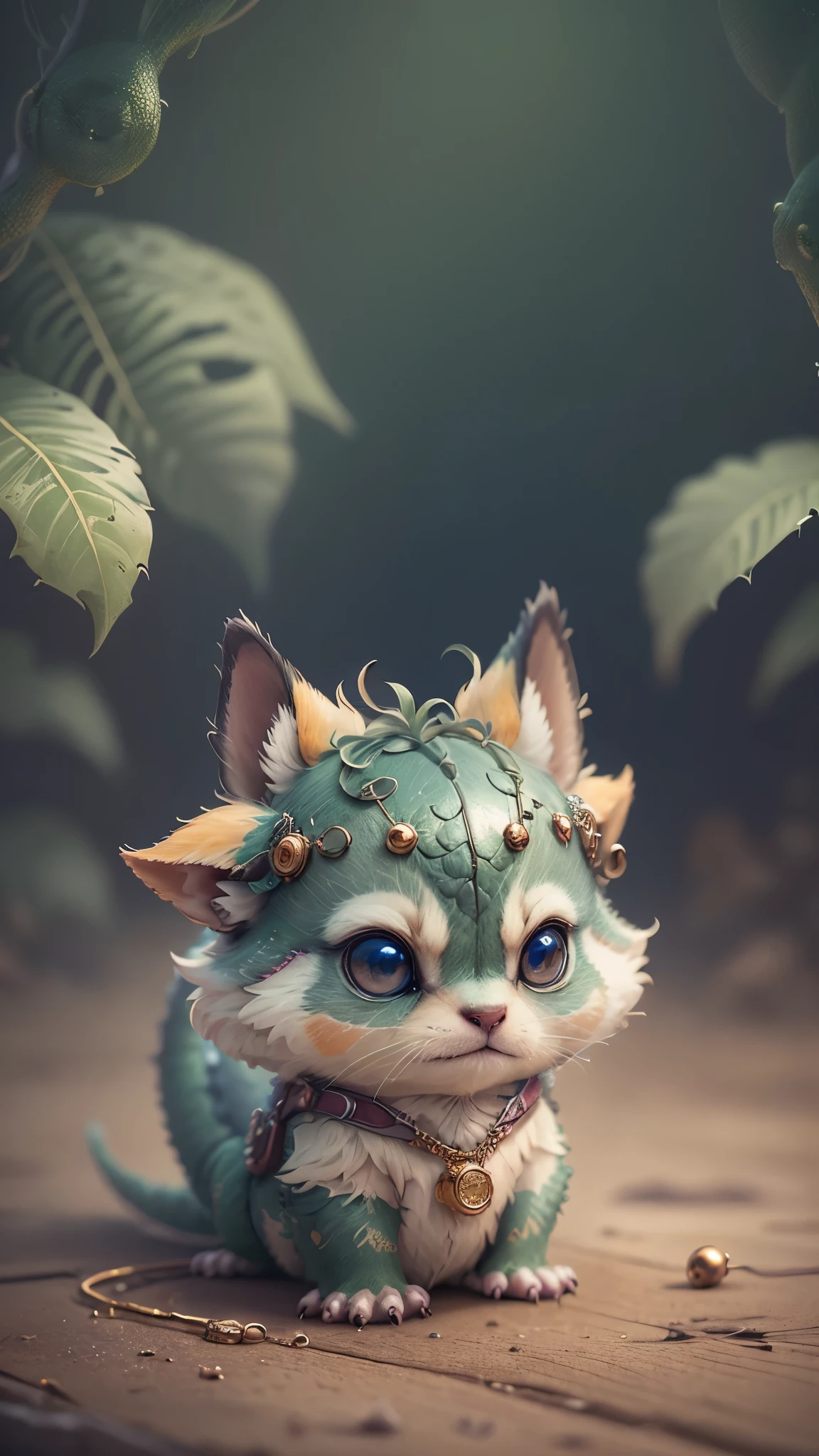 gato com corpo de borboleta com escamas de iguana, olhos de cachorro, nariz de coelho, rabo de rato, lingua de serpente, fundo branco, estilo pixar, realista