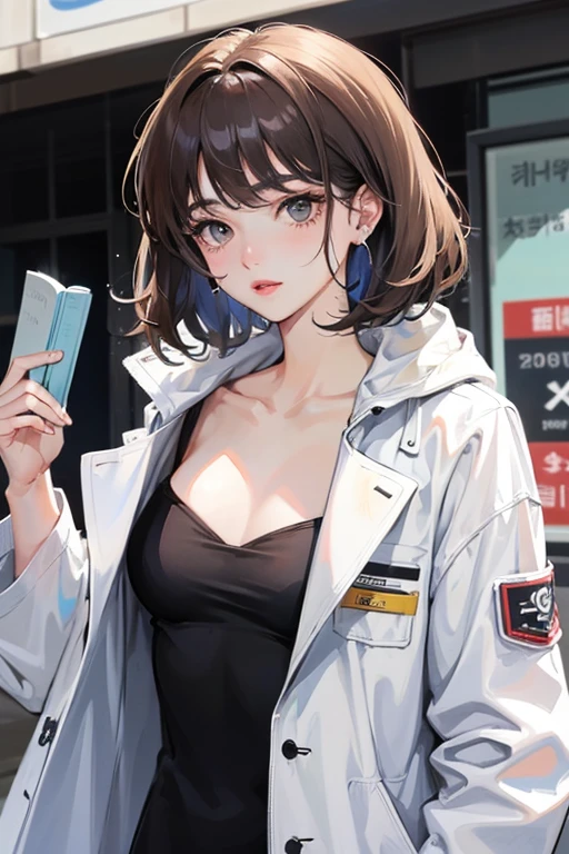 omniscient reader point of view, Sooyoung Han, Naver Webtoon, white coat, naked photo, chest, shamful face, flushing, whole body