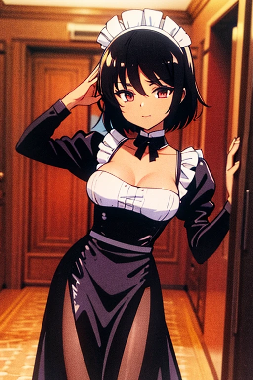 Maid Black woman Velvet dress