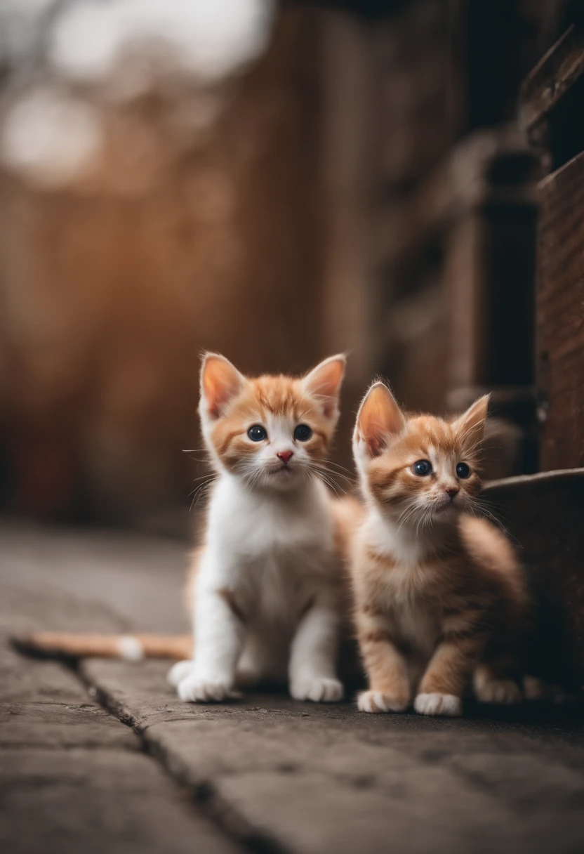 I have two kittens, a cute little cat, cute kittens, Cutest, Incredibly cute, Adorable and cute, And cute and lovely. They are walking down the street with backpacks, Walking together, commute, Proudly walk down the street, And the cat walking. They are cute in the style of 🍂 and 🍁, Adorable and cute, Cute and adorable, oh, nice and cute. They are known as real-life Tom and Jerry.
