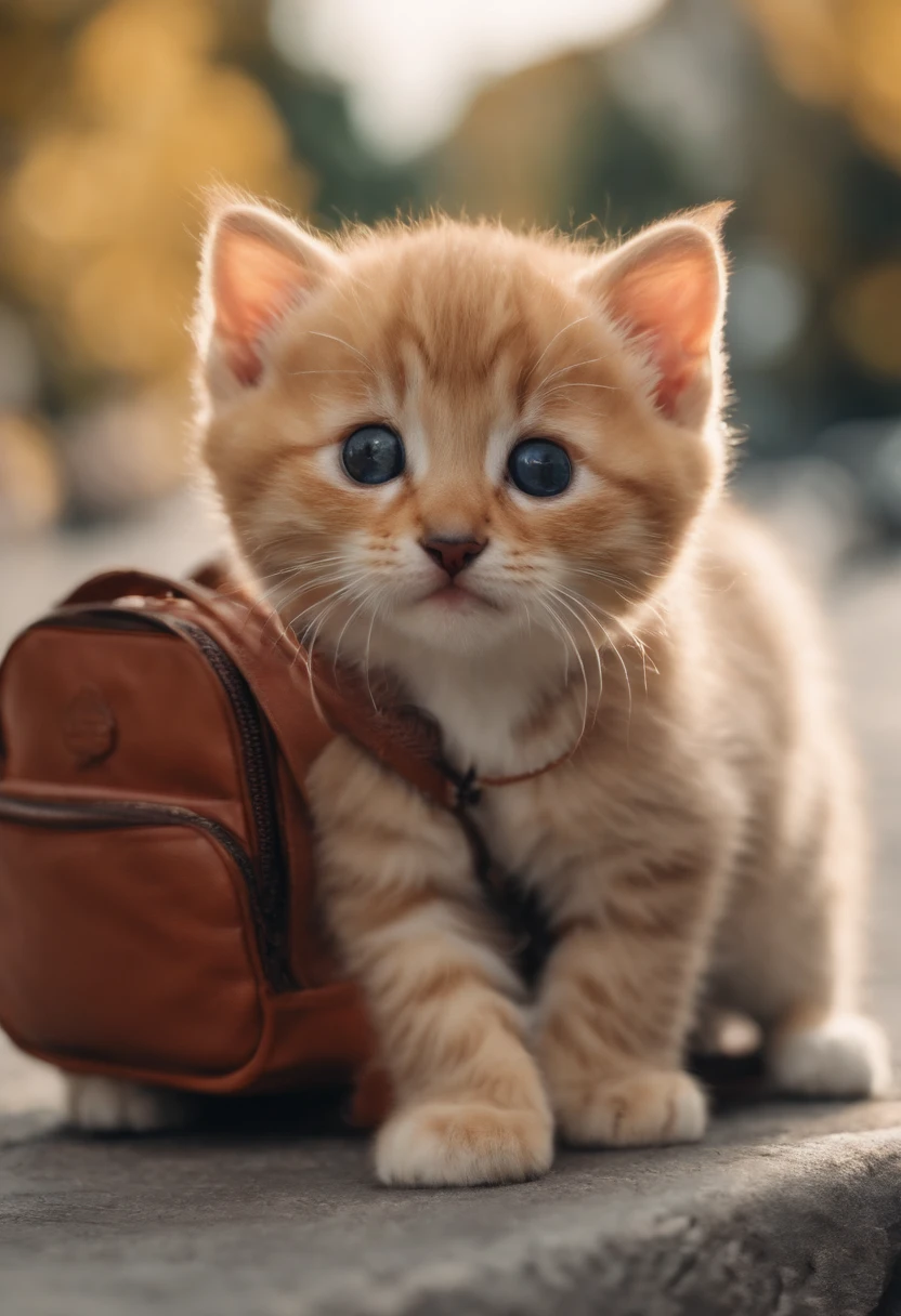 I have two little kittens, a cute little cat, cute kittens, Cutest, Incredibly cute, Adorable and cute, And cute and lovely. They are walking down the street with backpacks, Walking together, commute, Proudly walk down the street, And the cat walking. They are cute in the style of 🍂 and 🍁, Adorable and cute, Cute and adorable, oh, nice and cute. They are known as real-life Tom and Jerry.