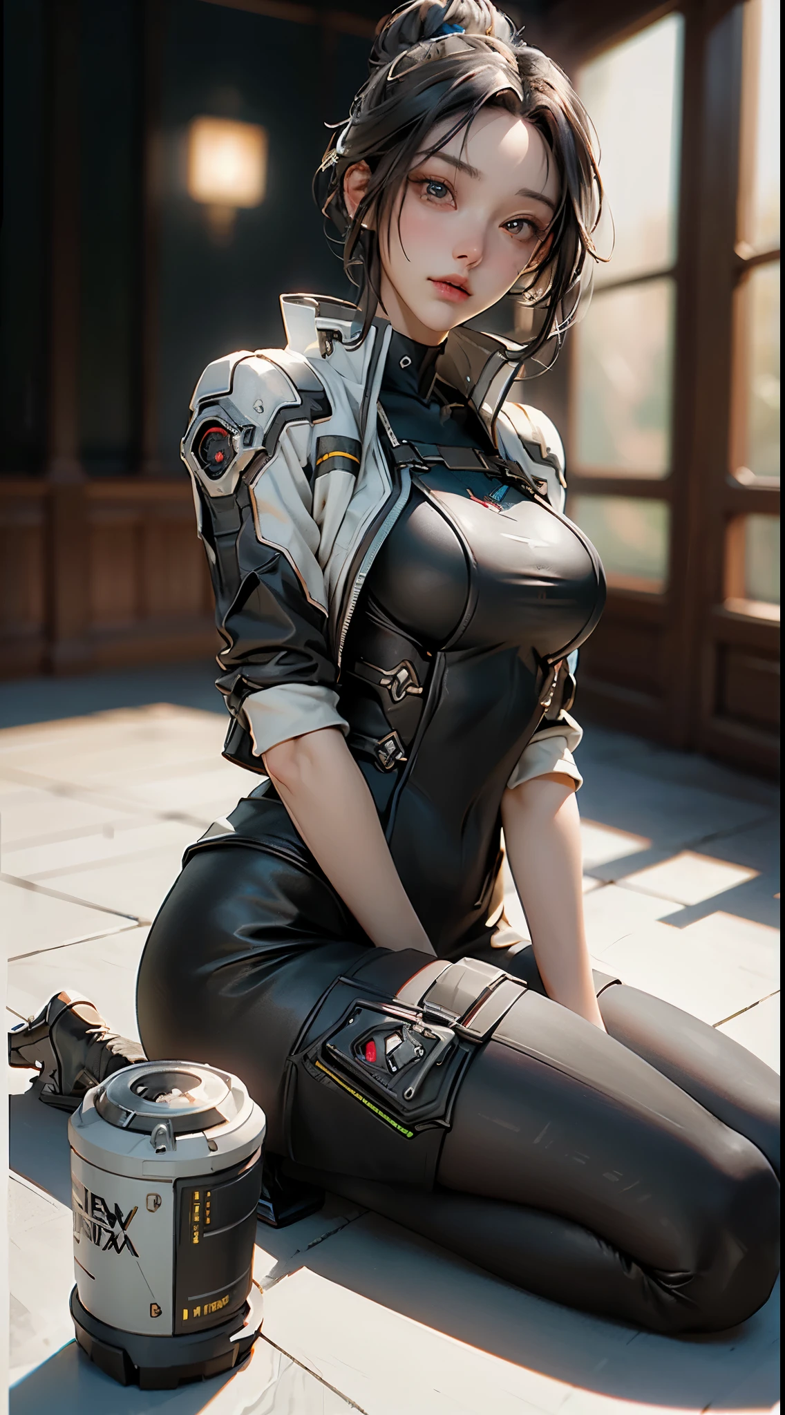 Losing portrait of woman in wetsuit with big gun, smooth digital concept art, an oppai cyberpunk, glossy wet skin!!, biomechanical oppai, Painted in high resolution, wet shiny skin, 8k high quality detailed art, [ 4 k digital art ]!!, Very detailed ArtGerm, rendered in sfm, fanart best artstation(Very cute woman gets futuristic cyberpunk hotel bodysuit completely torn sexy、Perfect body-wide coverage))。Afro Curly Black Medium Length Hair、a picture、​masterpiece、top-quality、Dark gray background、((1 Girl Glen's eyes and gorgeous light gray hair、Beautiful perfect face、juicy lips、de pele branca))。Sexy ass soft breasts and white skin、Bimbo lips、Beautiful Caucasian woman in T pose。long legged((perfect chest:1.4))、((Very soft breasts))、hyperdetailed face、A detailed eye。Inside the city at night。(((she is soaking wet)))、Her clothes are torn、Damaged、Skin exposed、White substance and water running down her body、Nipple areola exposed、Underwear is slipping off、Metamorphosis、Sexy Pornstar Pose、Have a futuristic sniper gun、Holding a gun