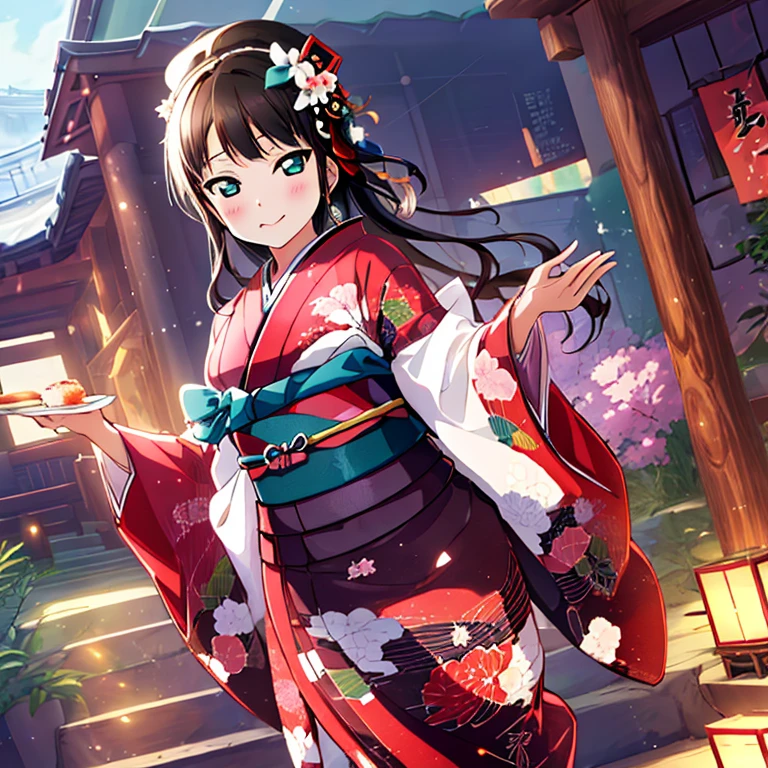 {Best Quality}, {very aesthetic}, {Ultra-detailed}, {Best Illustration}, japanese kimono, 黒髪