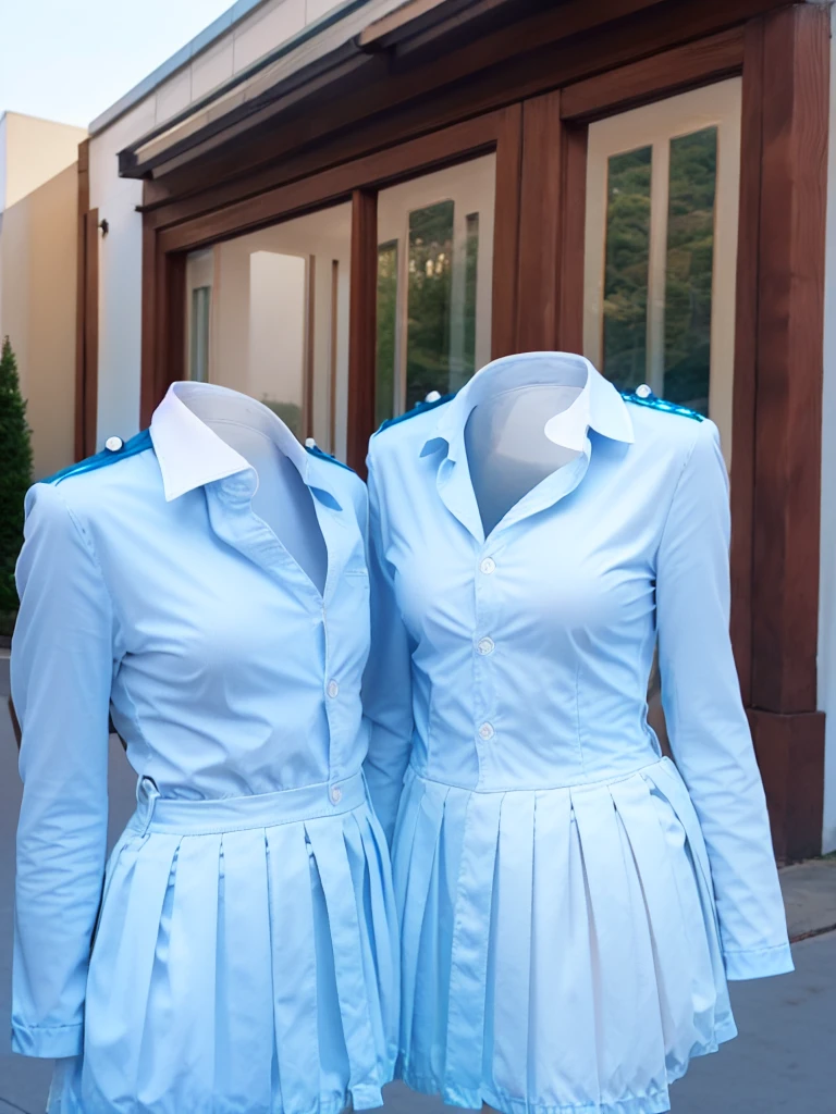 最high quality、fine details、very delicate and beautiful、16k、High resolution、high quality、high detail、very detailed、whole body、woman、full body、Reality、real、live-action、high school girl、school uniform、The Invisible Man、The skin is transparent、Overall image