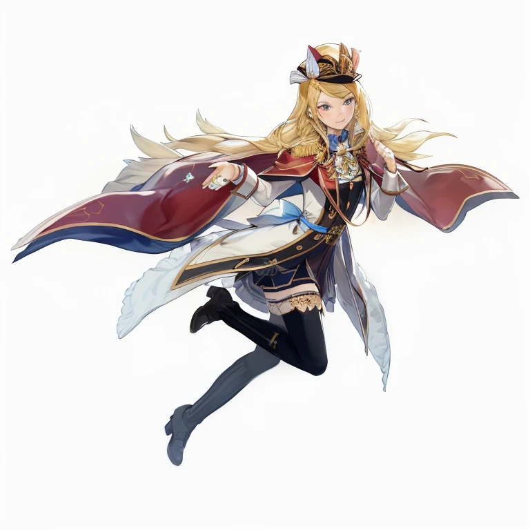 anime character with cape and sword flying in the air, marisa kirisame, official character art, edelgard fire emblem, ayaka genshin impact, edelgard from fire emblem, inspired by Li Chevalier, kirisame marisa, genshin impact character, art style of rune factory 5, official art, cushart krenz, cleric, casimir art