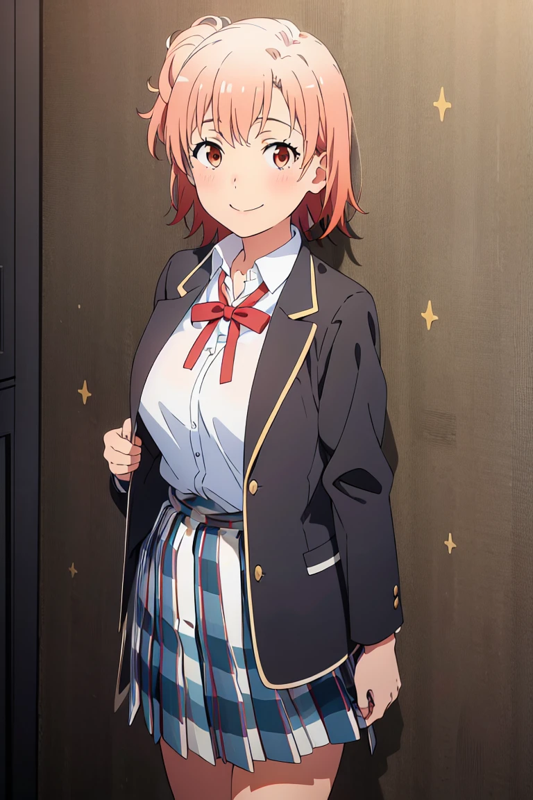 ((highest quality)), ((masterpiece)), (be familiar with), Perfect Face, indoor, Bedroom, Watching the audience,
One woman, Yuigahama Yui,
Open Mouth, Ecstatic expression, blush, smile,
Small breasts, Flat Chest, Young Girl, , , Girl,
Short Hair, Salmon-colored hair, Salmon-colored eyes, Side Pony,
Leg spread,