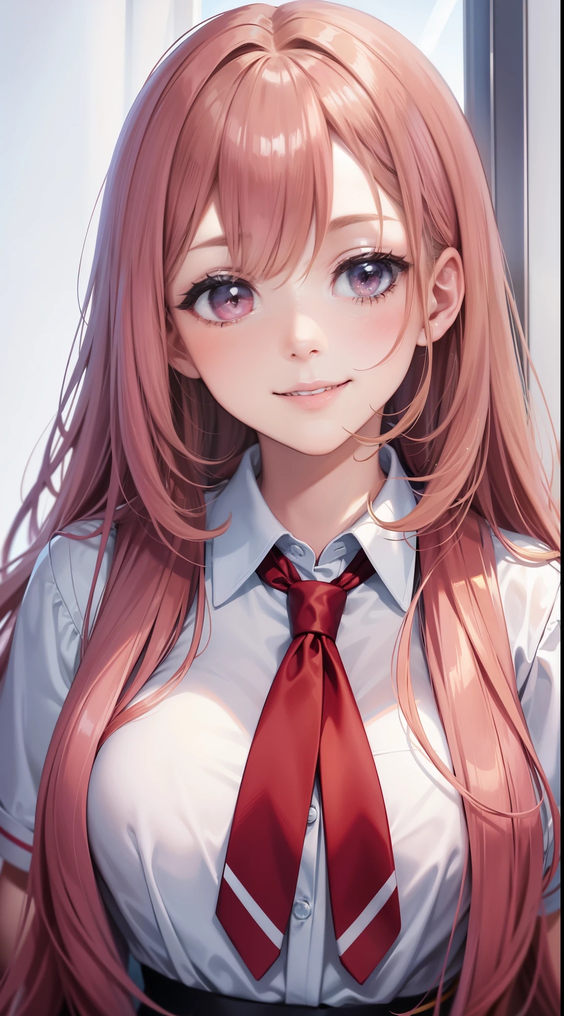 Beautiful girl girl smiling school uniform best quality multiple girl harem masterpiece long blonde hair brown hair pink hair