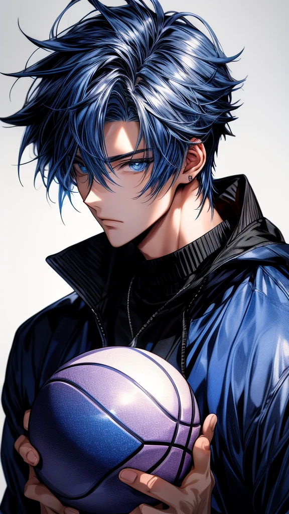 anime boy with blue eyes holding a basketball ball in his hands, tall anime guy with blue eyes, 4 k manga wallpaper, 4k anime wallpaper, stunning anime face portrait, handsome anime eyes, anime style 4 k, anime wallpaper 4k, anime wallpaper 4 k, detailed digital anime art, clean detailed anime art, detailed anime artwork, hd anime wallaper