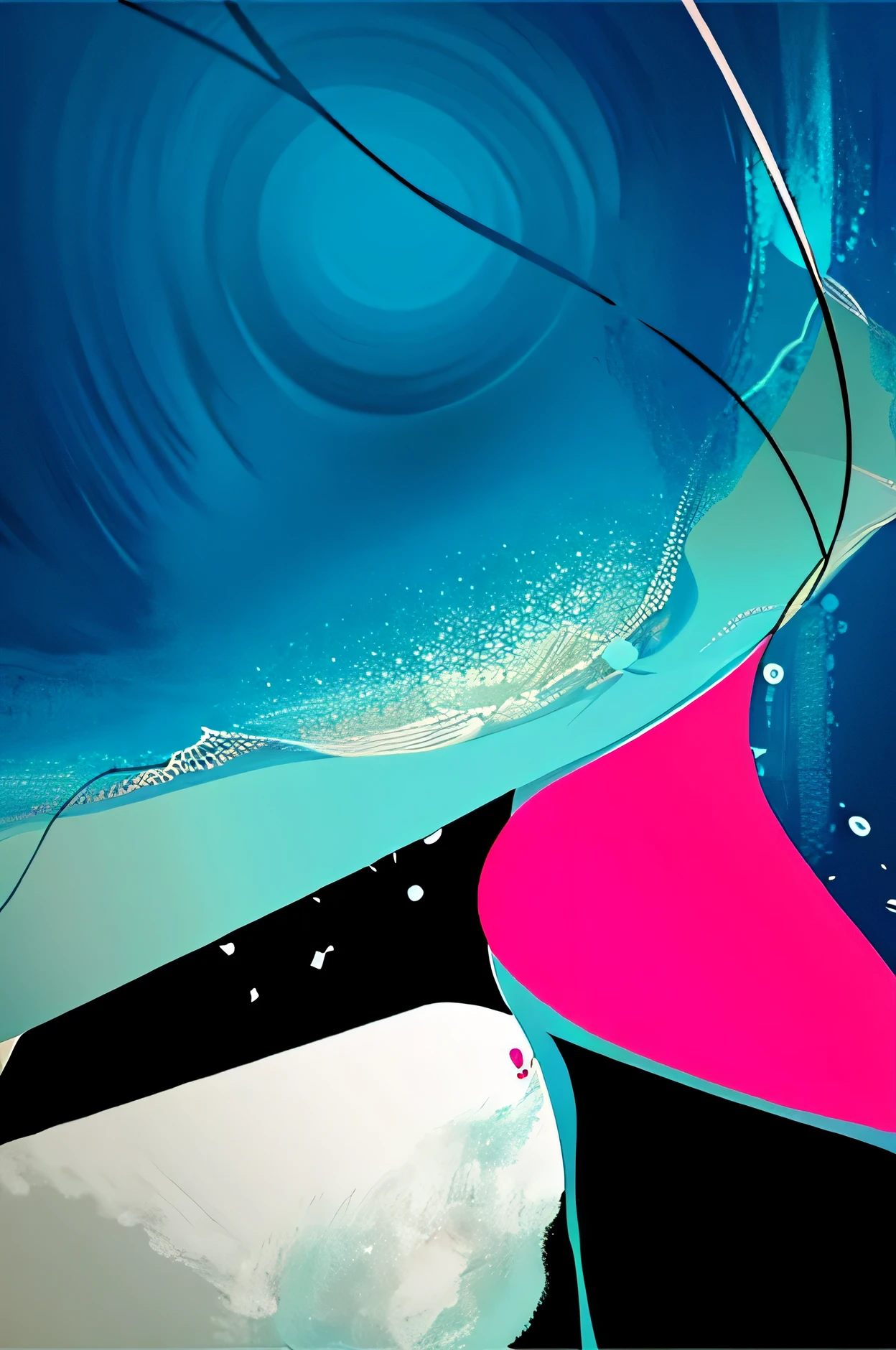 there'photo of a woman wearing a large hat., In digital illustration style, abstract style, abstract flat colour, abstract forms and shapes, abstract illustration, abstract shapes, in digital painting style, abstract, abstract concept, detailed abstract, abstract minimalist painting, Artwork inspired by Josse Lieferinxe, abstract edges, in digital art style