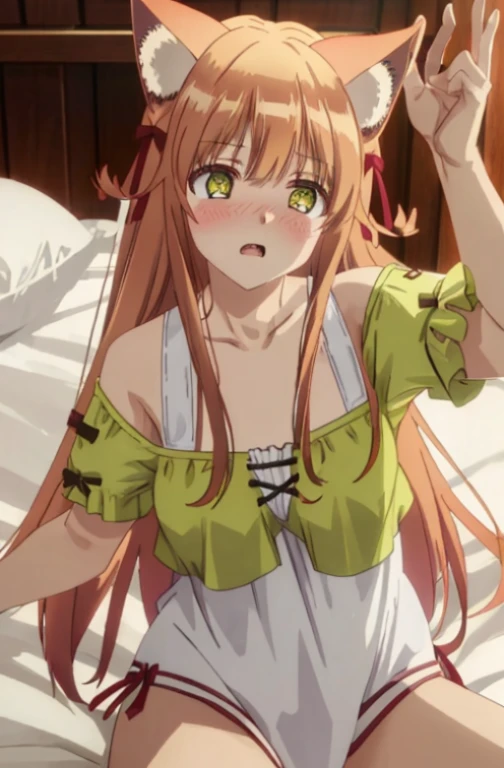 kanade, dynamic pose, babydoll, lingerie, lying, on bed, blush, high contrast, sharp focus, masterpiece, best quality, highly detailed, HDR, highest quality, highres, sharp focus, 8k, 16k, skin pores, dynamic lights, realistic shadows, best shading, award winning masterpiece