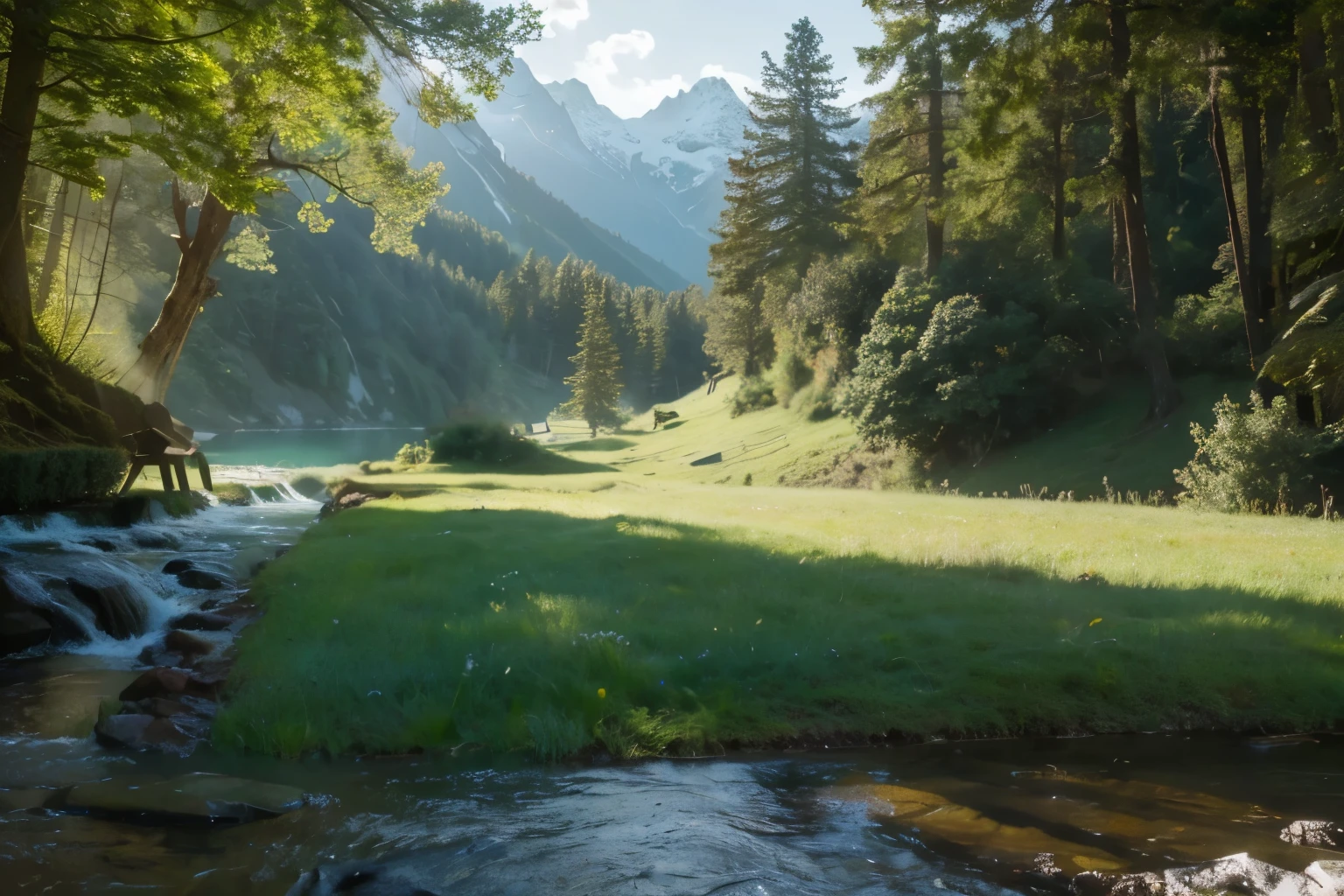 grassland，hillside