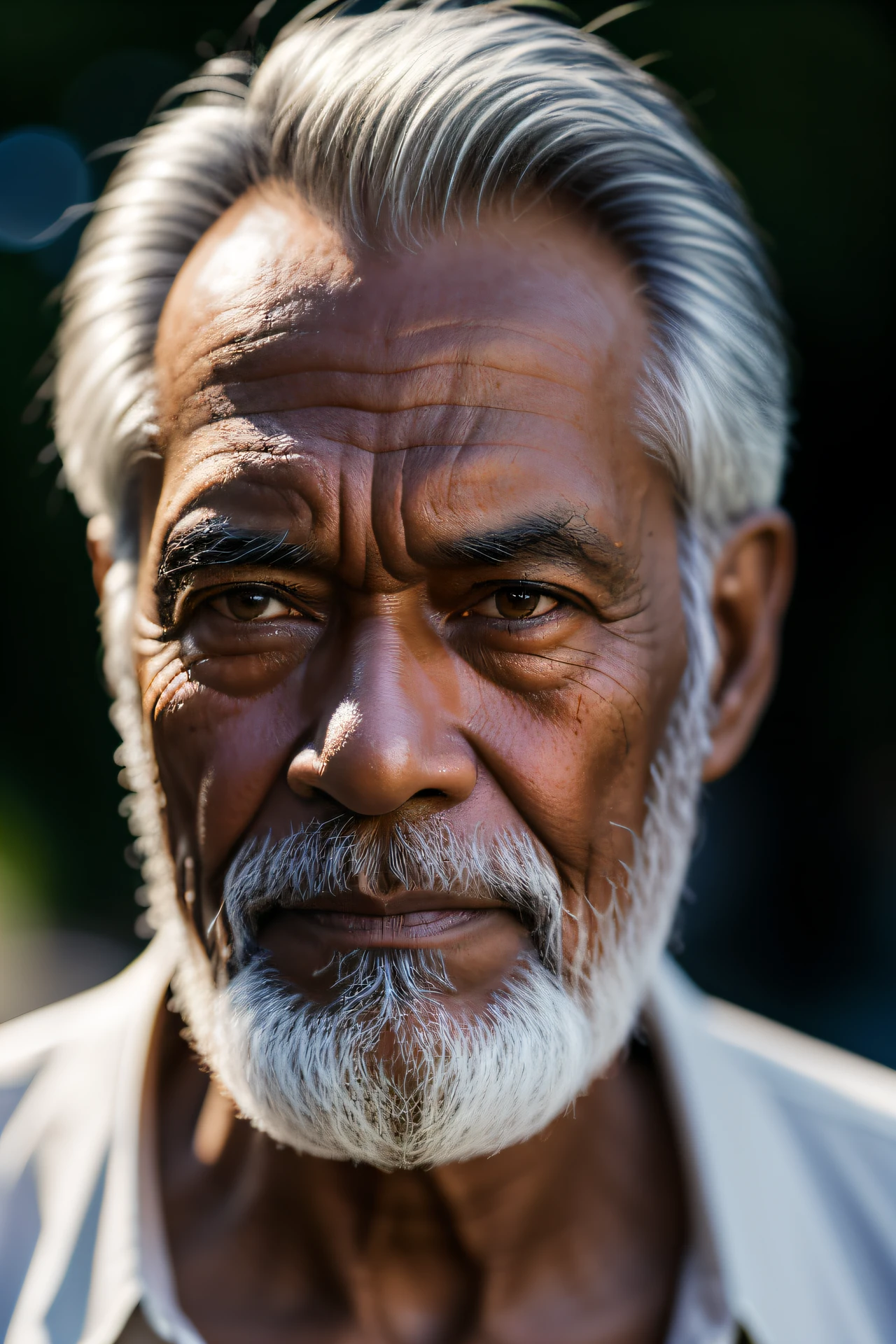 animé, Plan détaillé du vieil homme ,60 ans, grand, couleur des cheveux foncés, couleur claire de la peau, prise avec un Leica M6 et un Leica 75mm F1.25 nuits, Lentille atmosphérique.