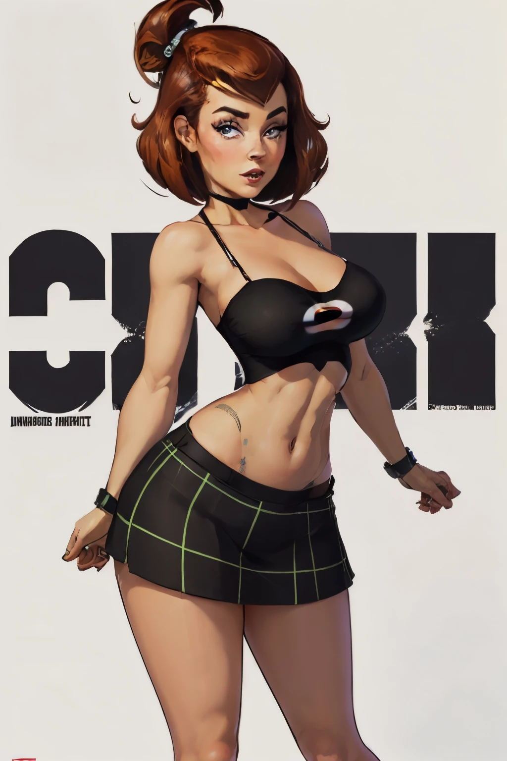 sam manson, pinup poster, ultra detailed,  rim light, beautiful background