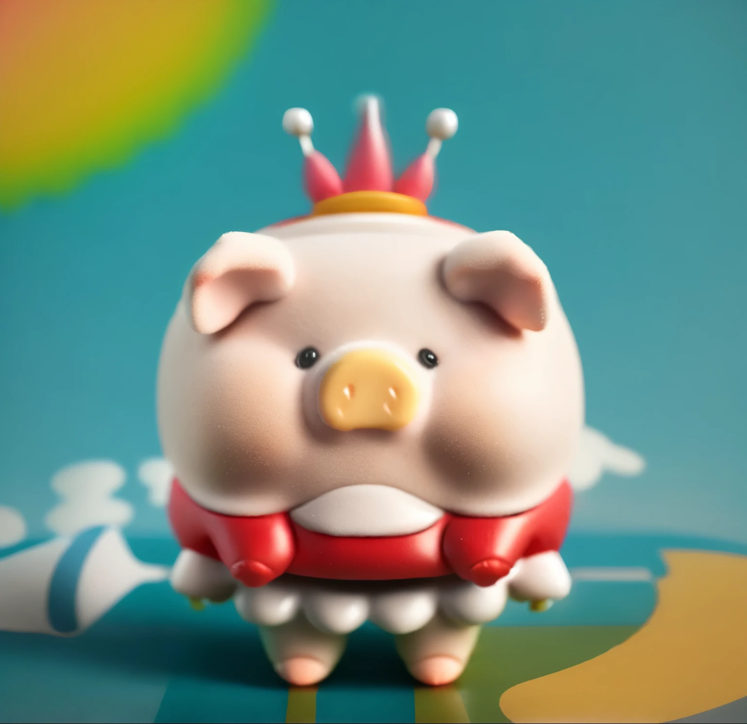 Blind box toy style，Cute piggy