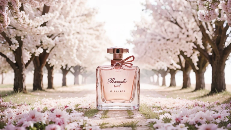 beautiful perfume image with background