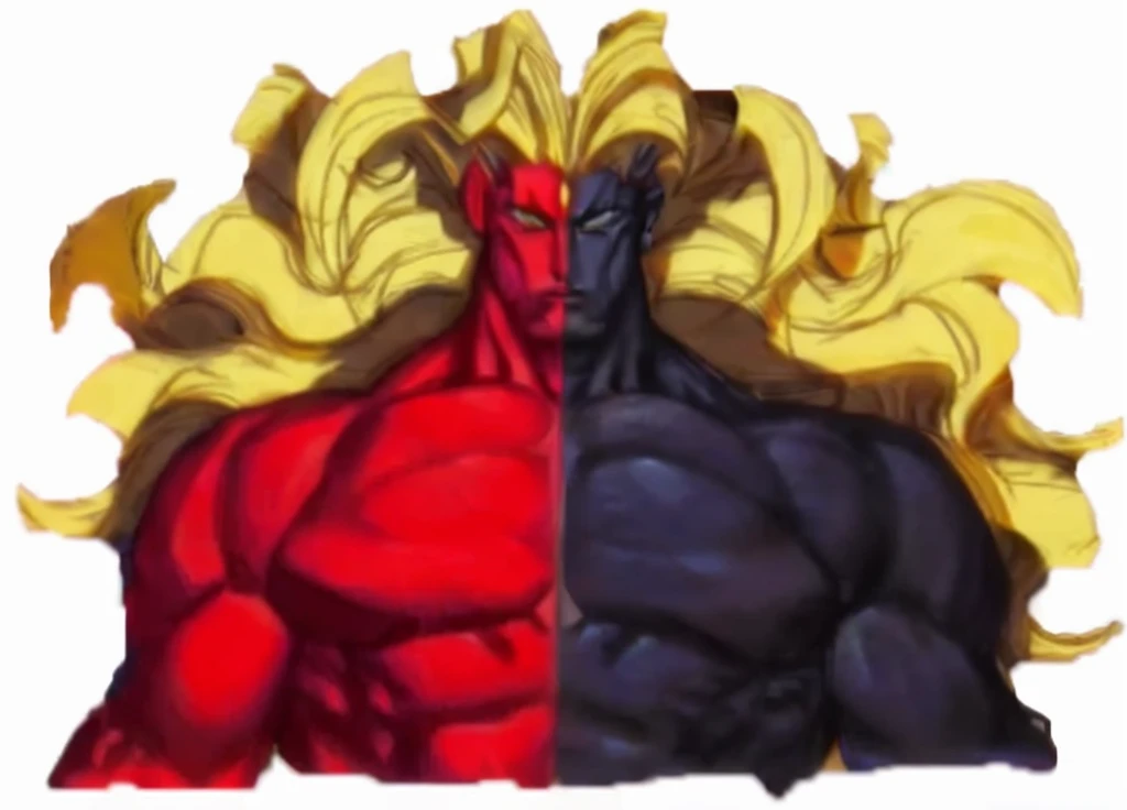 Gil,Heavenly Emperor,muscle,blonde,long hair,Handsome guy,cool