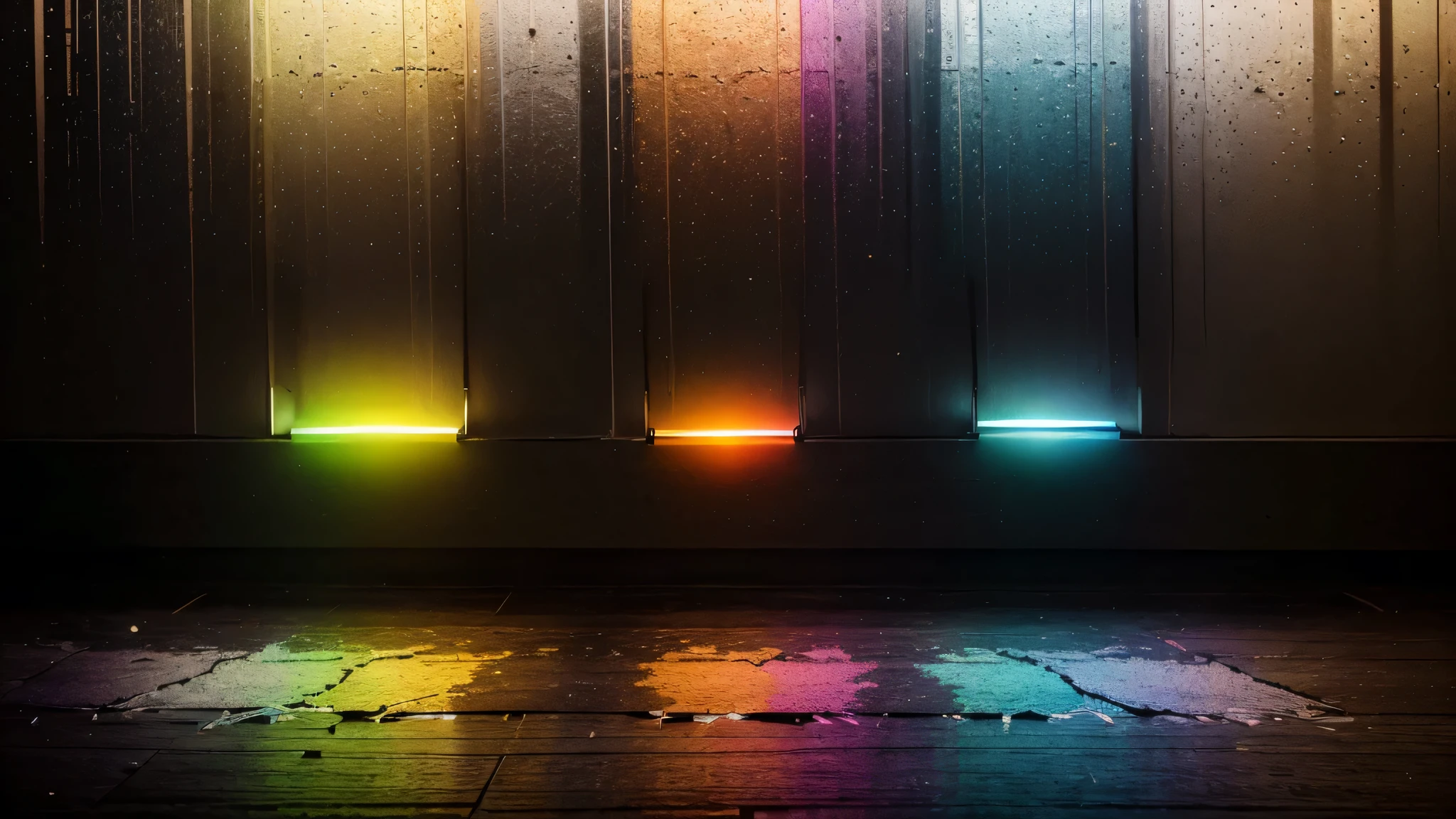 A spectrum of colors transitioning from dark and muted tones (representing negative emotions) to bright and vibrant hues (representing positive emotions) to symbolize the emotional impact of mindset shift.