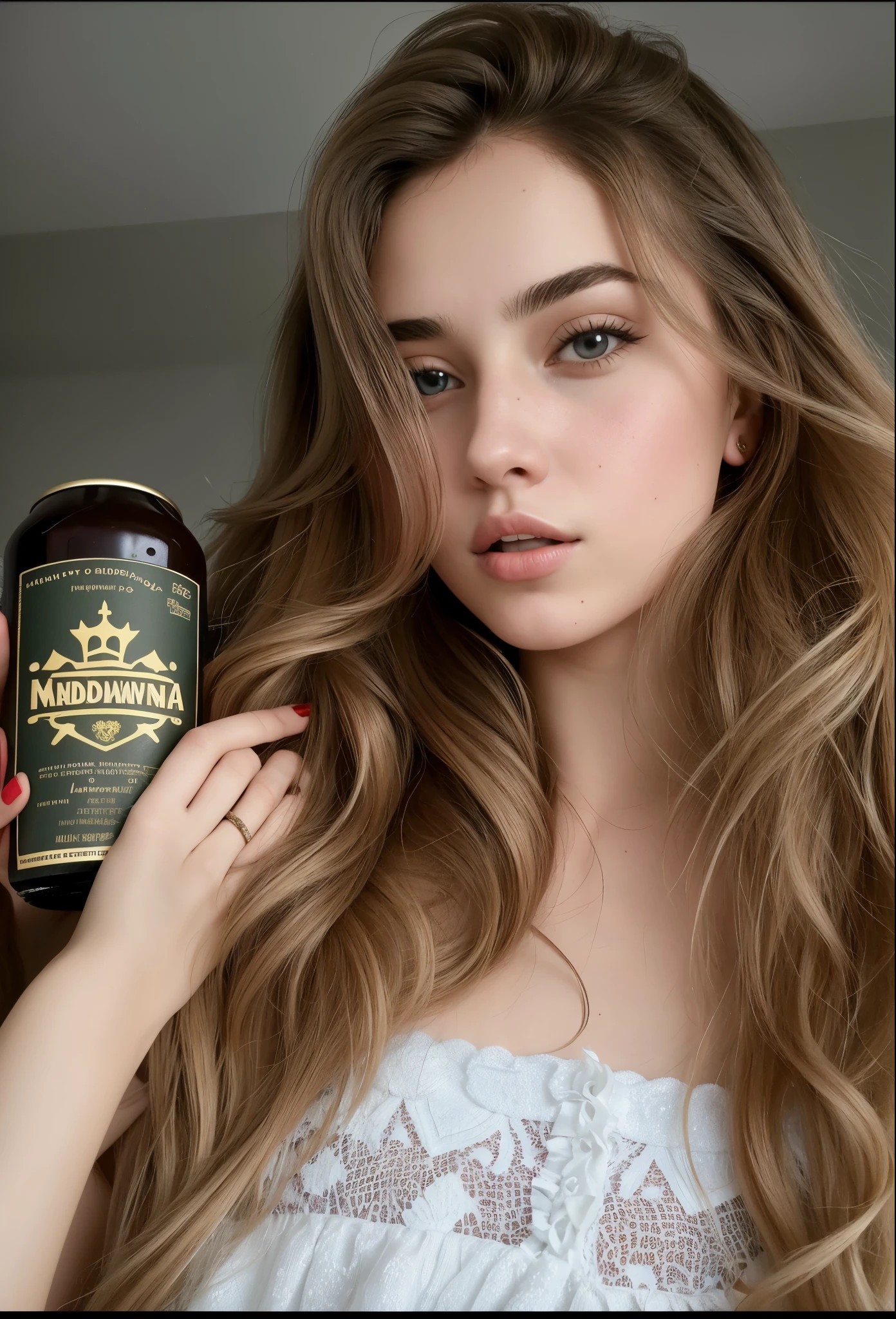 mulher arafada com longos cabelos castanhos e uma blusa cinza, Retrato de Sophie Mudd, cerveja madison, Angelina Stroganova, Anastasia Ovchinnikova, dasha taran, long flowing brown hair, com cabelo castanho, soft devil queen cerveja madison, Yulia Gorokhova, Anna Nikonova aka Newmilky, cerveja madison girl portrait, Julia Sardenha