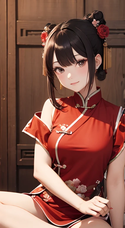 Ancient Chinese style, girl, red belly