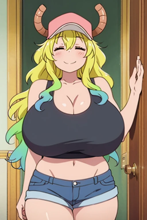 LUCOA, 1GIRL, (GIGANTIC BREASTS:1.4), LUCOA (MAIDRAGON), HORNS THROUGH ...
