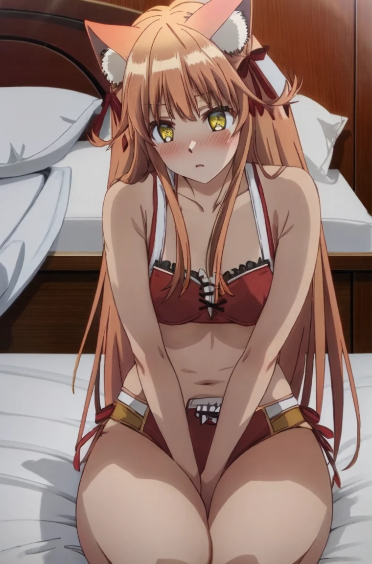 kanade, dynamic pose, babydoll, lingerie, lying, on bed, blush, high contrast, sharp focus, masterpiece, best quality, highly detailed, HDR, highest quality, highres, sharp focus, 8k, 16k, skin pores, dynamic lights, realistic shadows, best shading, award winning masterpiece