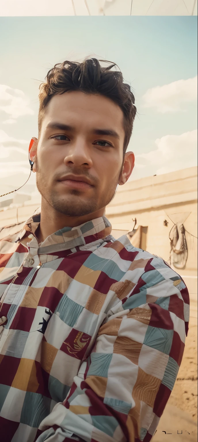 Boy with futeristic background realistic face 8k ultra hd