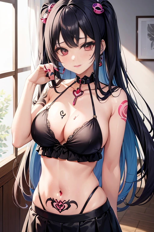 Beauty body piercing sexy Menhera Yandere lots of tattoos